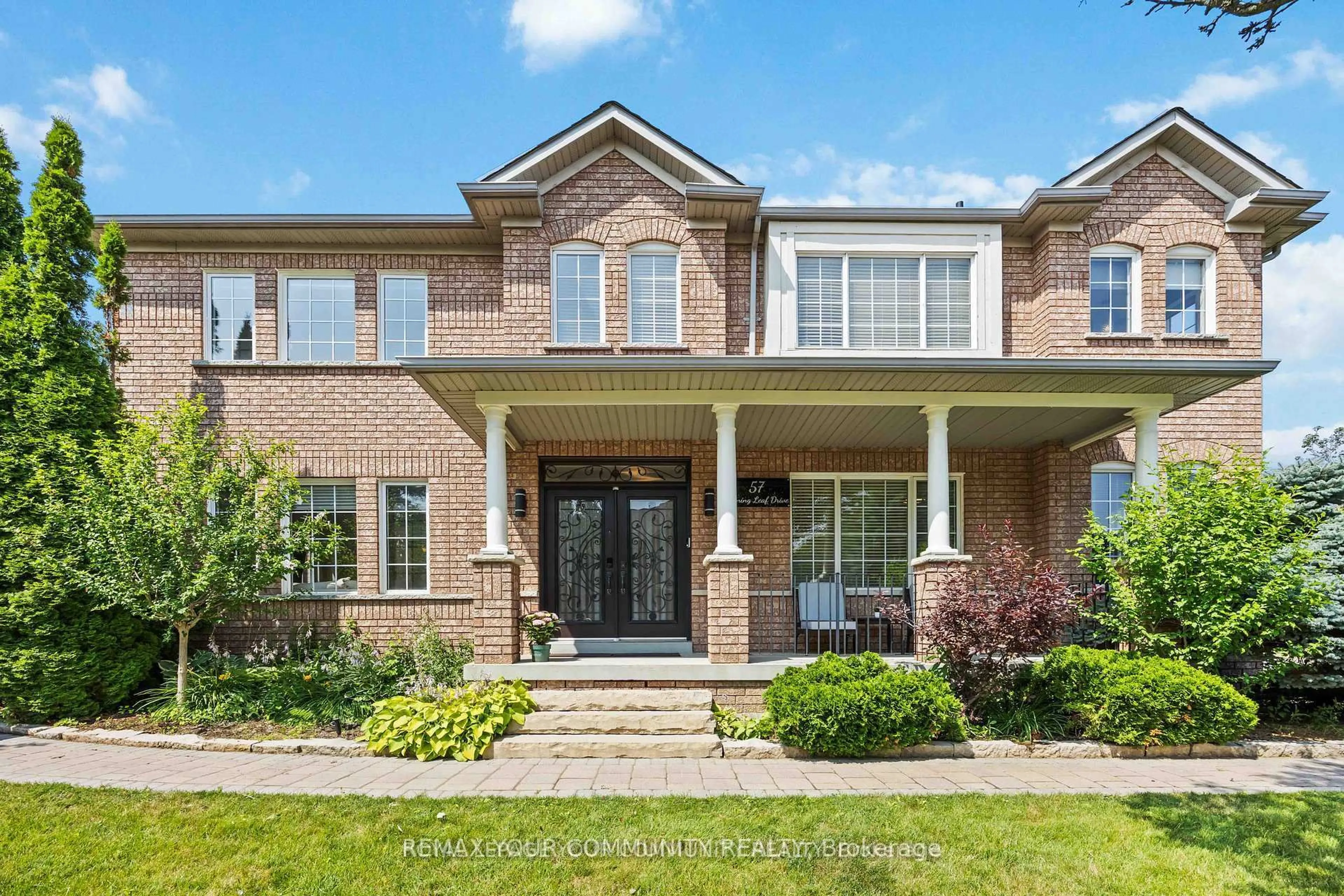 Home with brick exterior material, street for 57 Turning Leaf Dr, Vaughan Ontario L4H 2J5