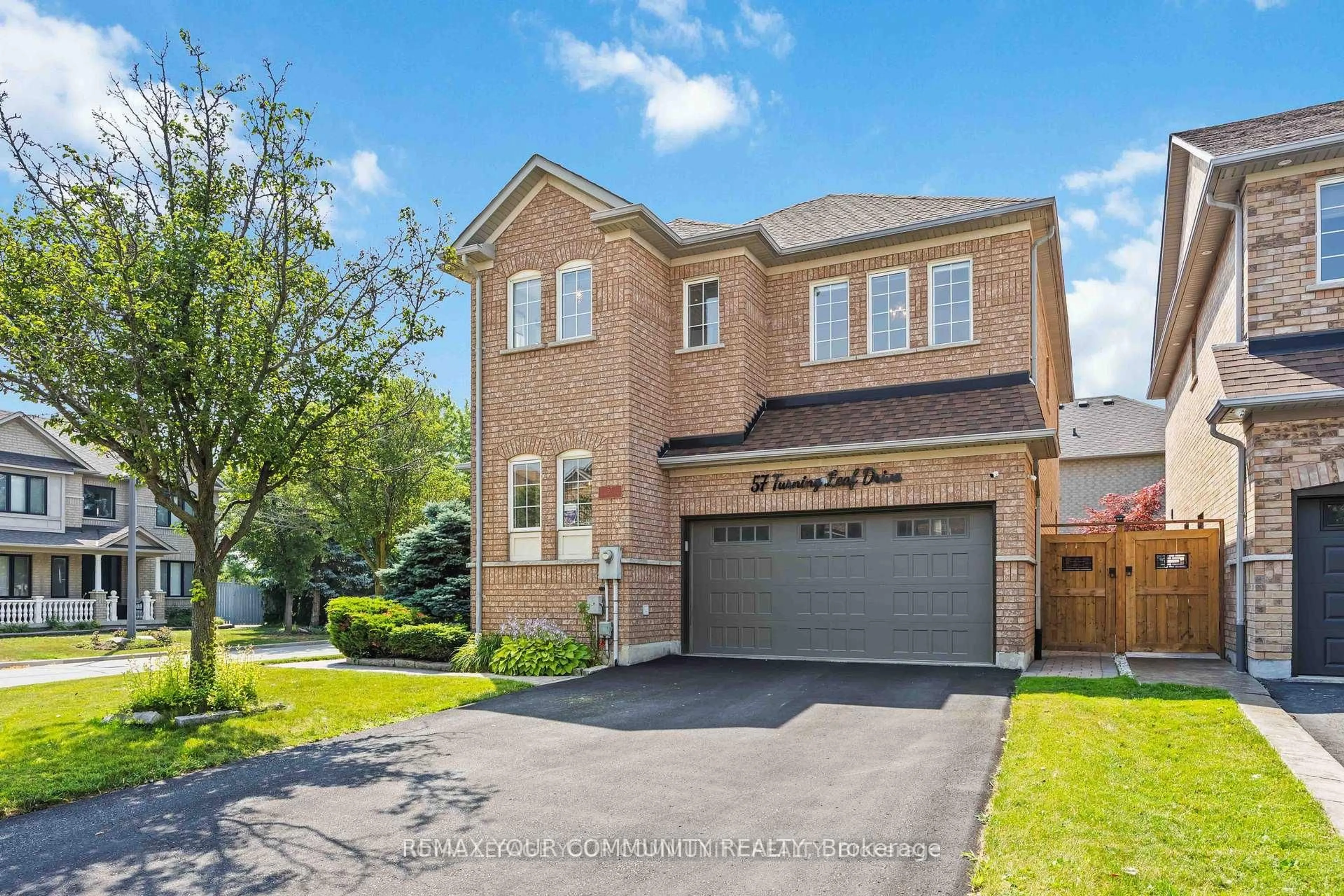 Home with brick exterior material, street for 57 Turning Leaf Dr, Vaughan Ontario L4H 2J5