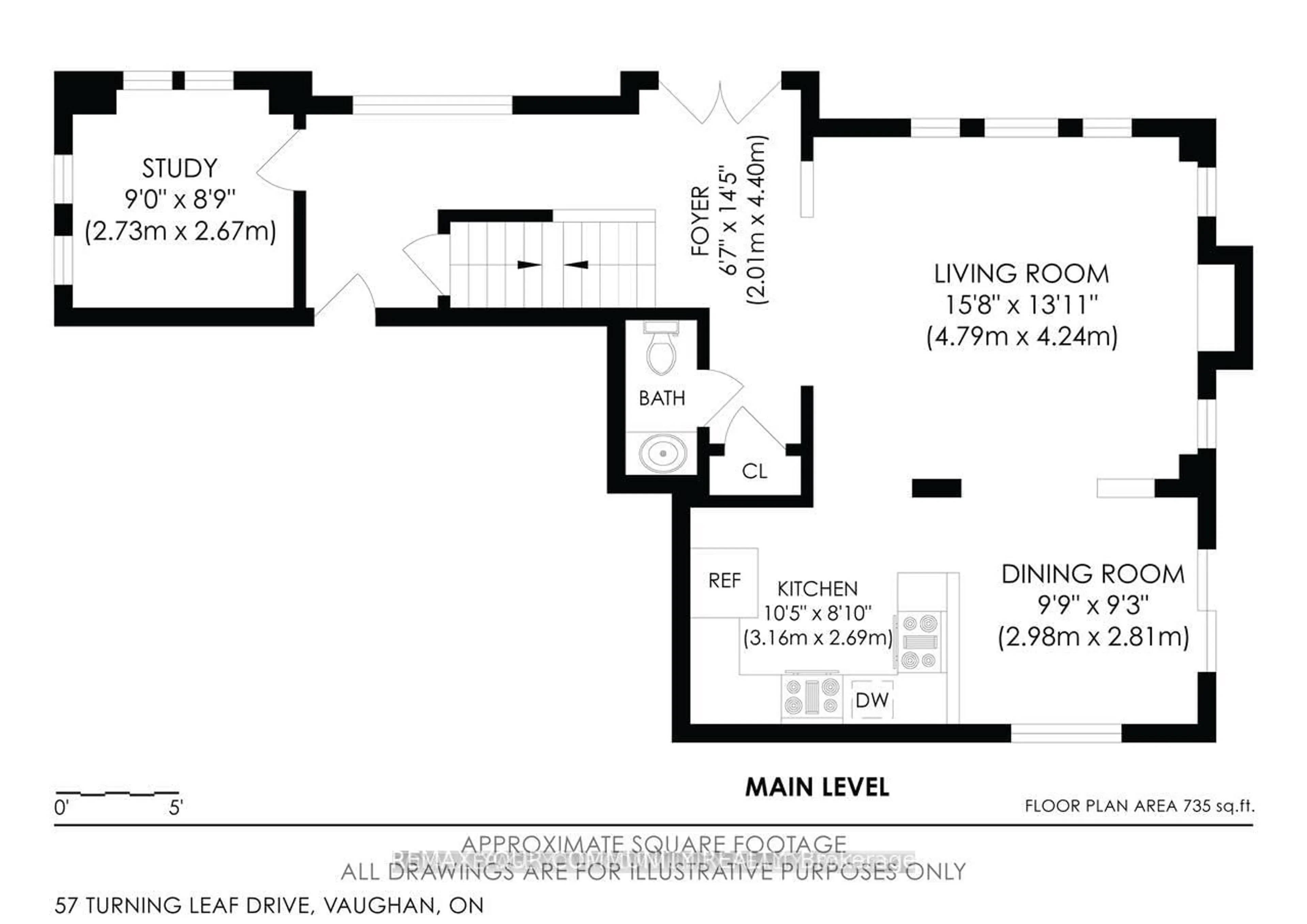 Floor plan for 57 Turning Leaf Dr, Vaughan Ontario L4H 2J5
