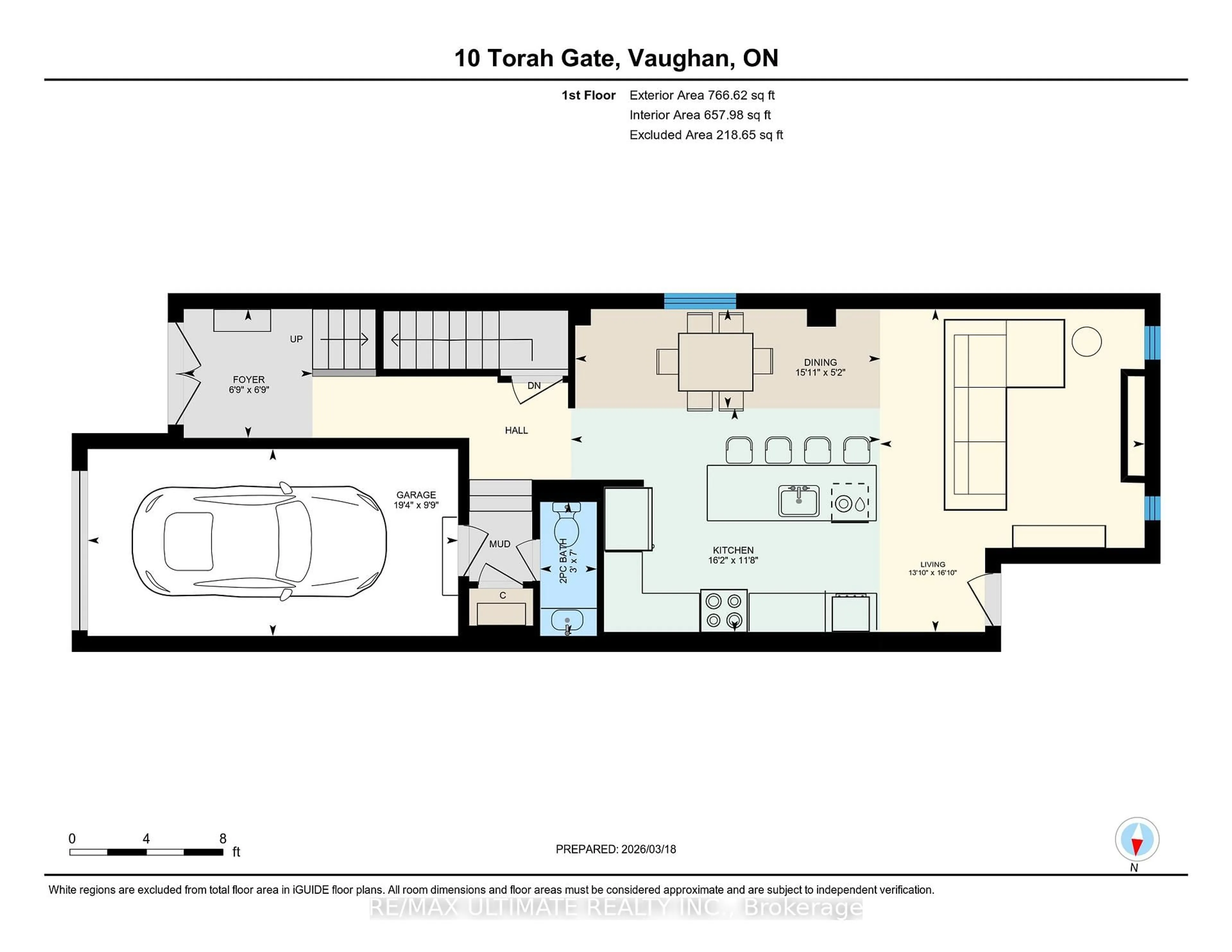 Floor plan for 10 Torah Gate, Vaughan Ontario L6A 0H3