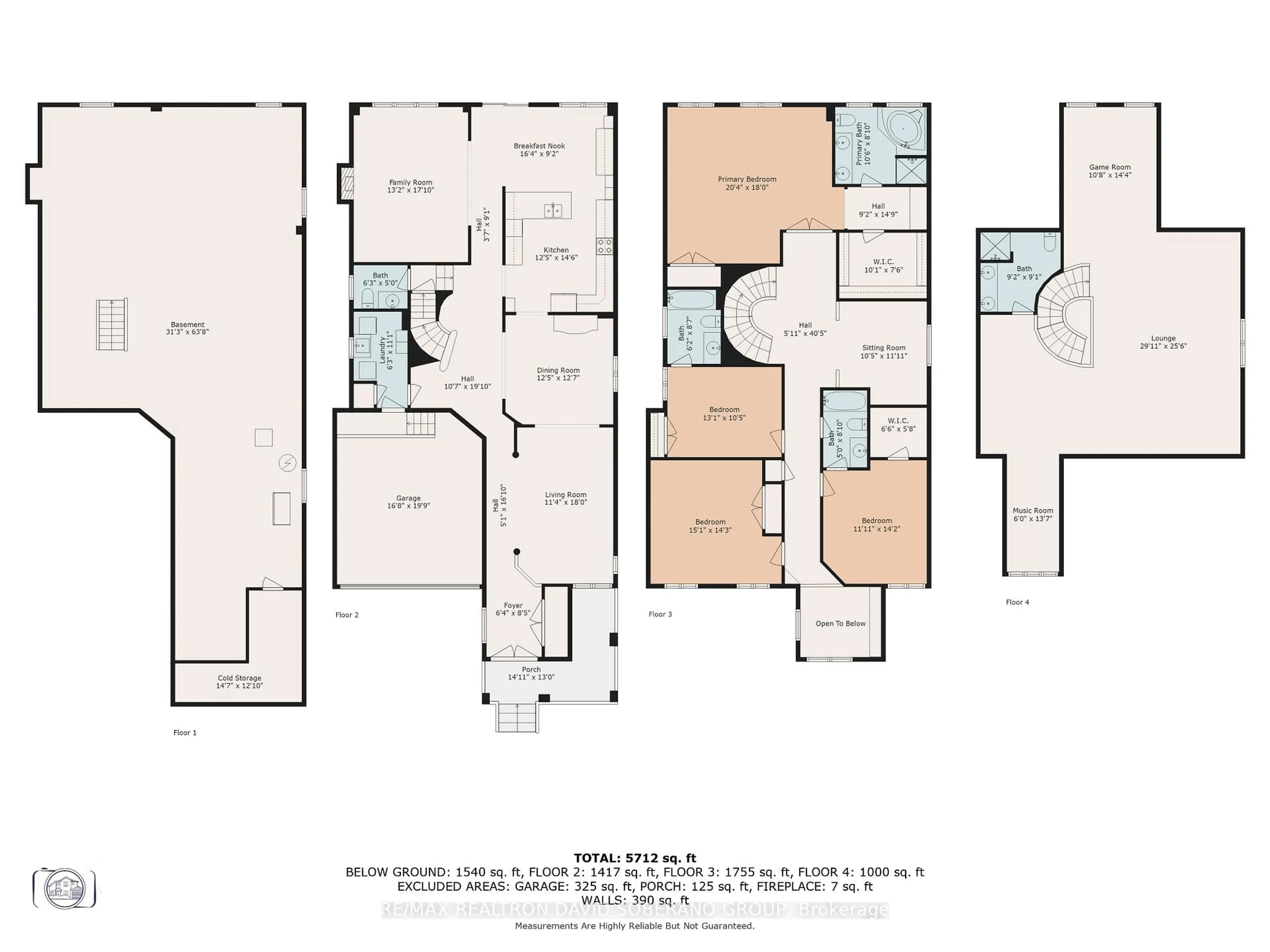 Floor plan for 26 Chopin Blvd, Vaughan Ontario L4J 8Y6