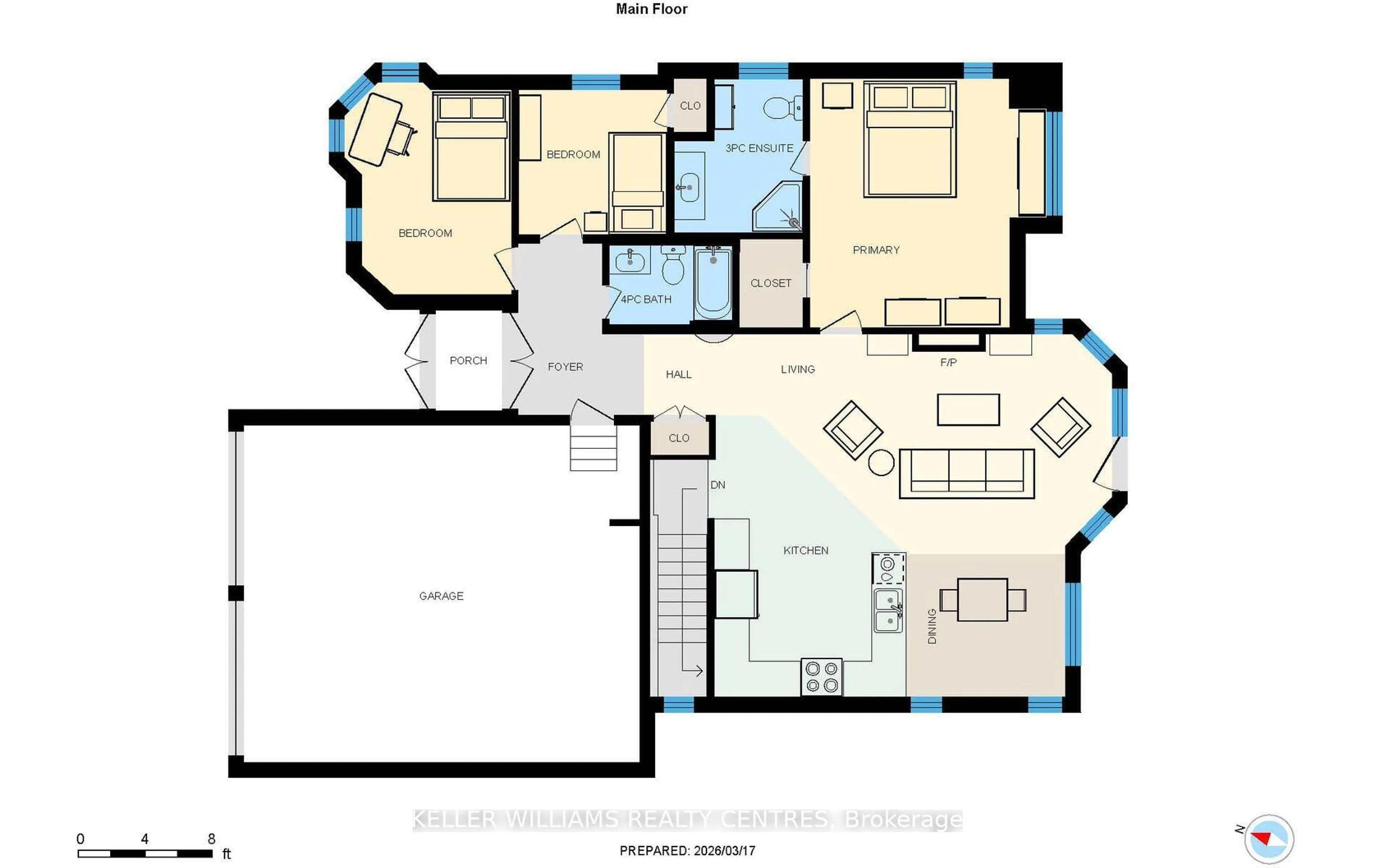 Floor plan for 142 Mainprize Cres, East Gwillimbury Ontario L0G 1M0