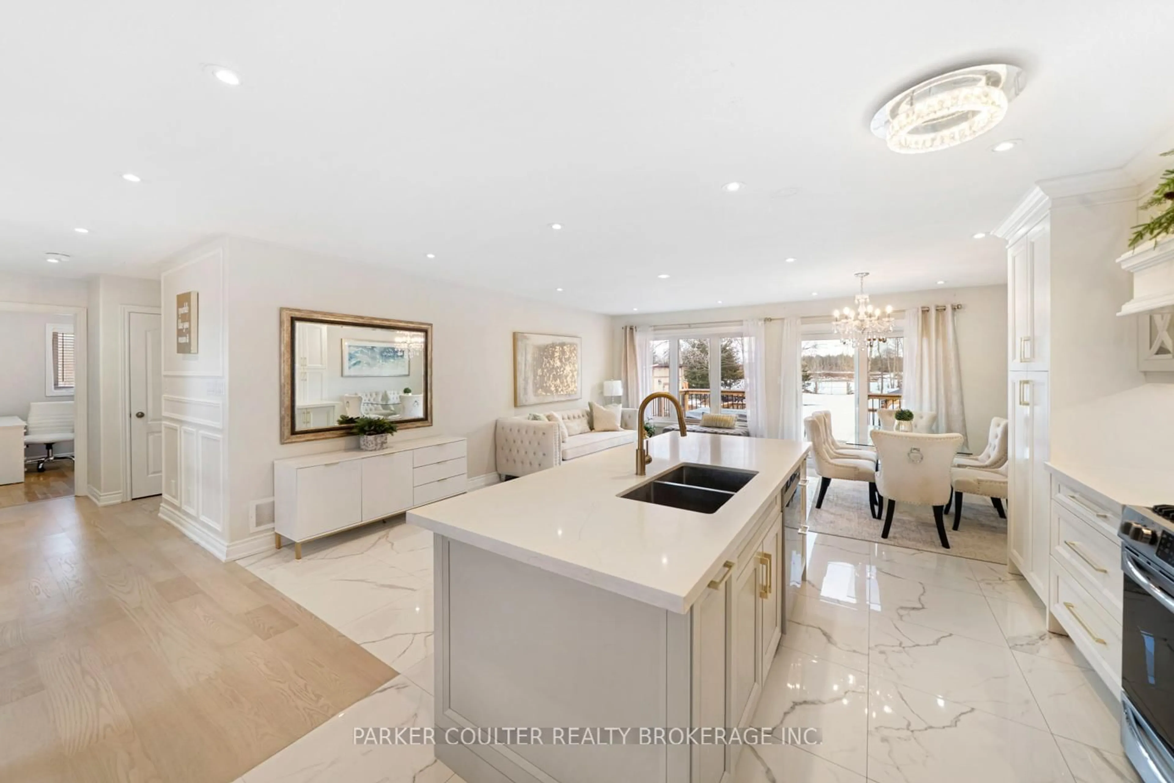 Open concept kitchen, ceramic/tile floor for 8785 8th Line, Essa Ontario L0M 1T0