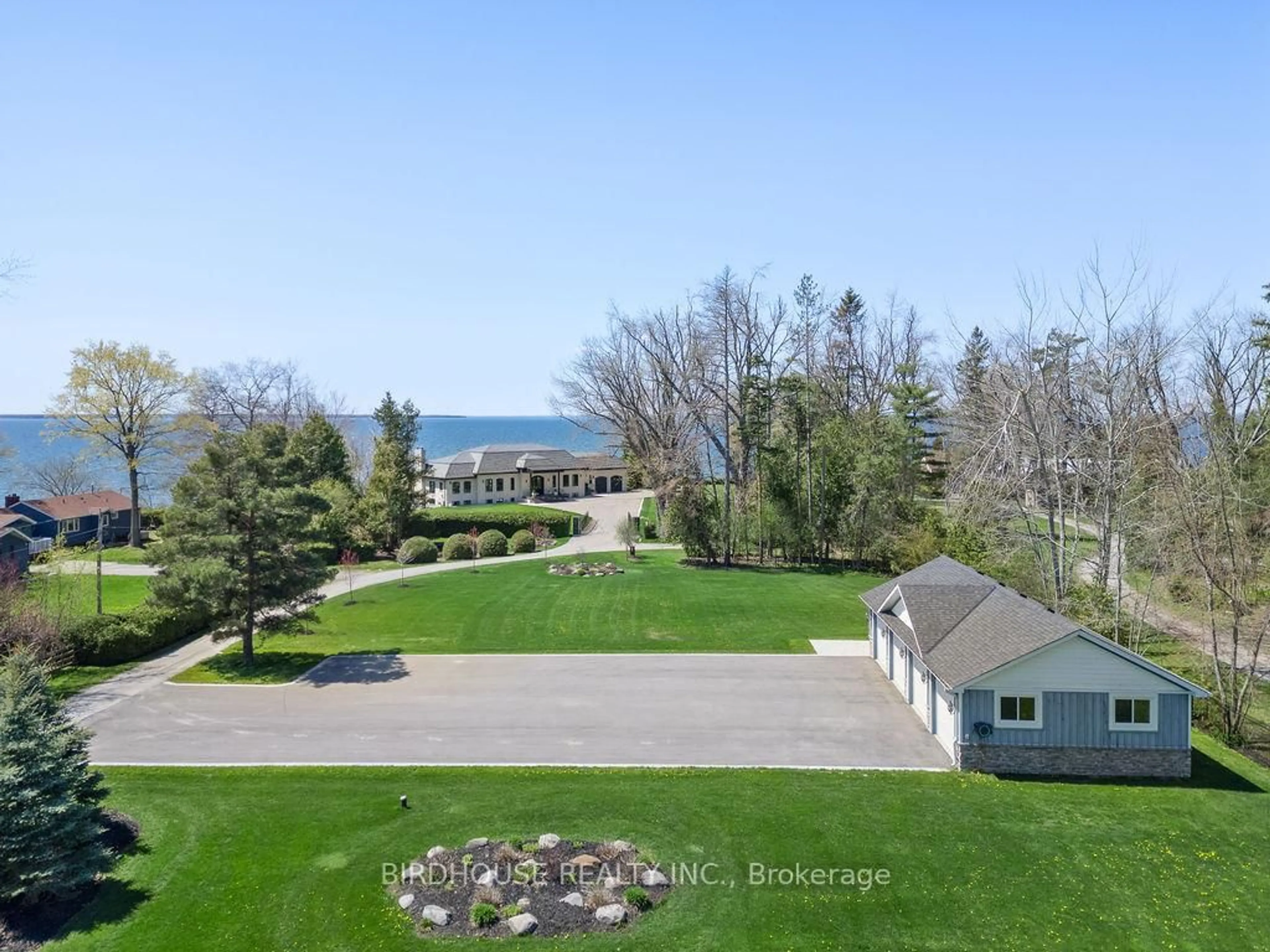 A pic from outside/outdoor area/front of a property/back of a property/a pic from drone, water/lake/river/ocean view for 16 & 20 Garden Gate, Brock Ontario L0K 1A0