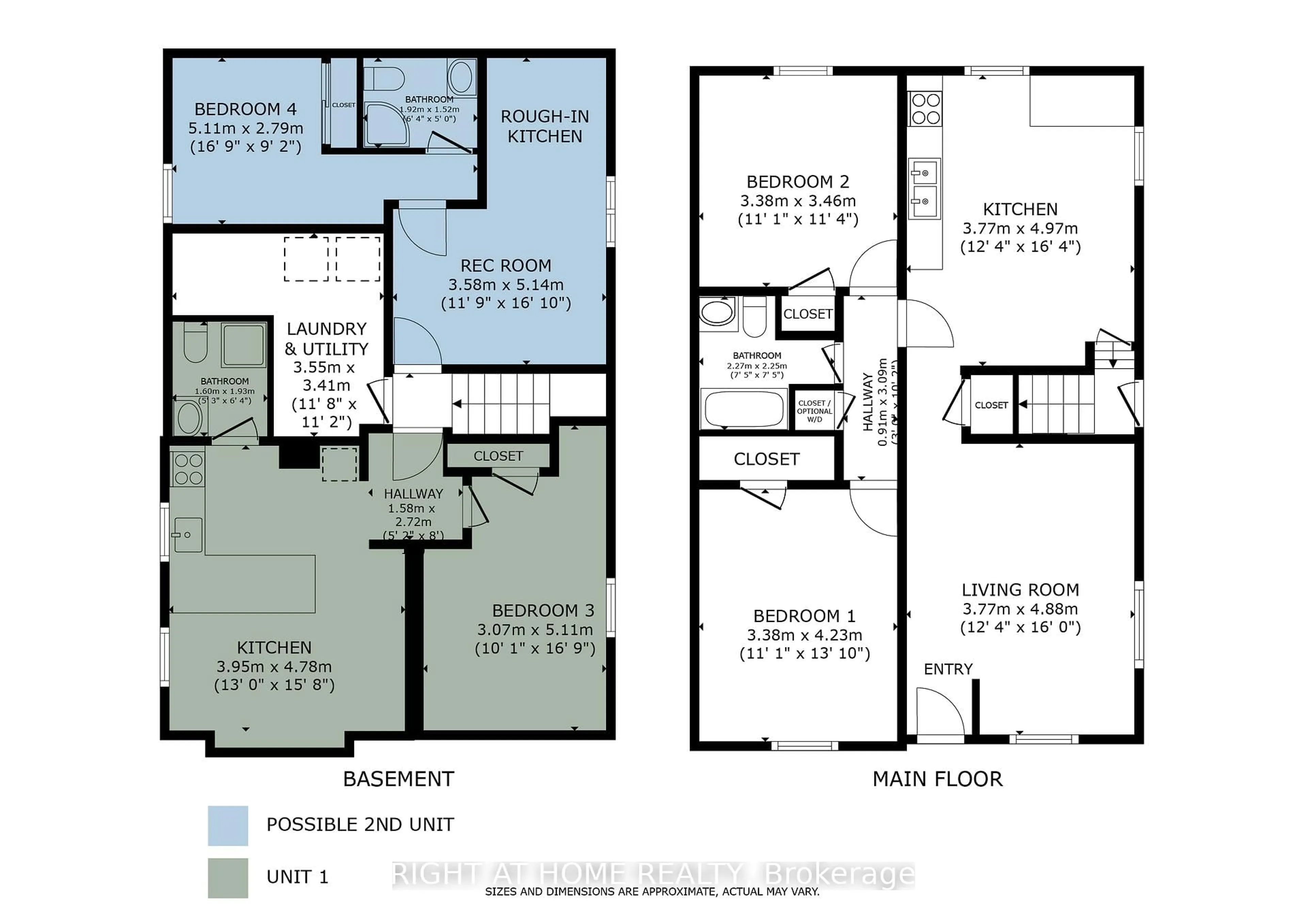 Floor plan for 735 Srigley St, Newmarket Ontario L3Y 1X6