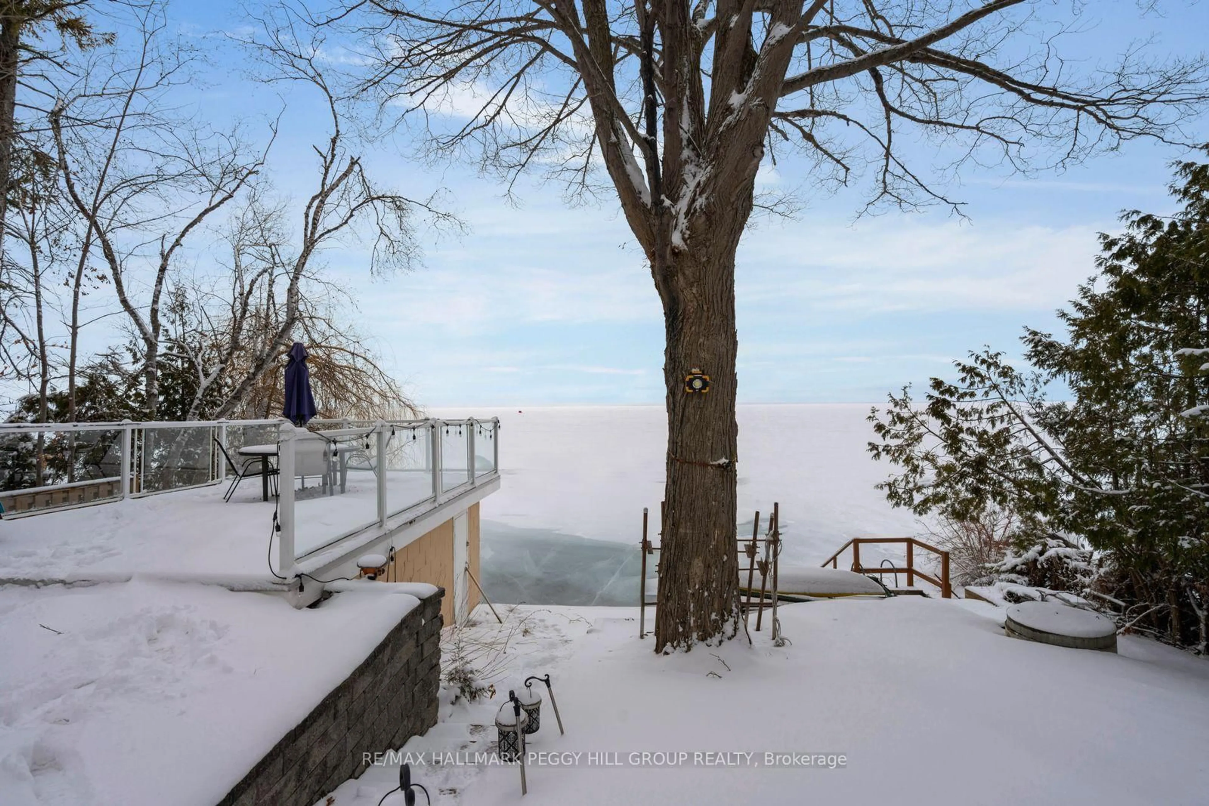 Patio, water/lake/river/ocean view for 3595 Glenhaven Beach Rd, Innisfil Ontario L9S 2Z2