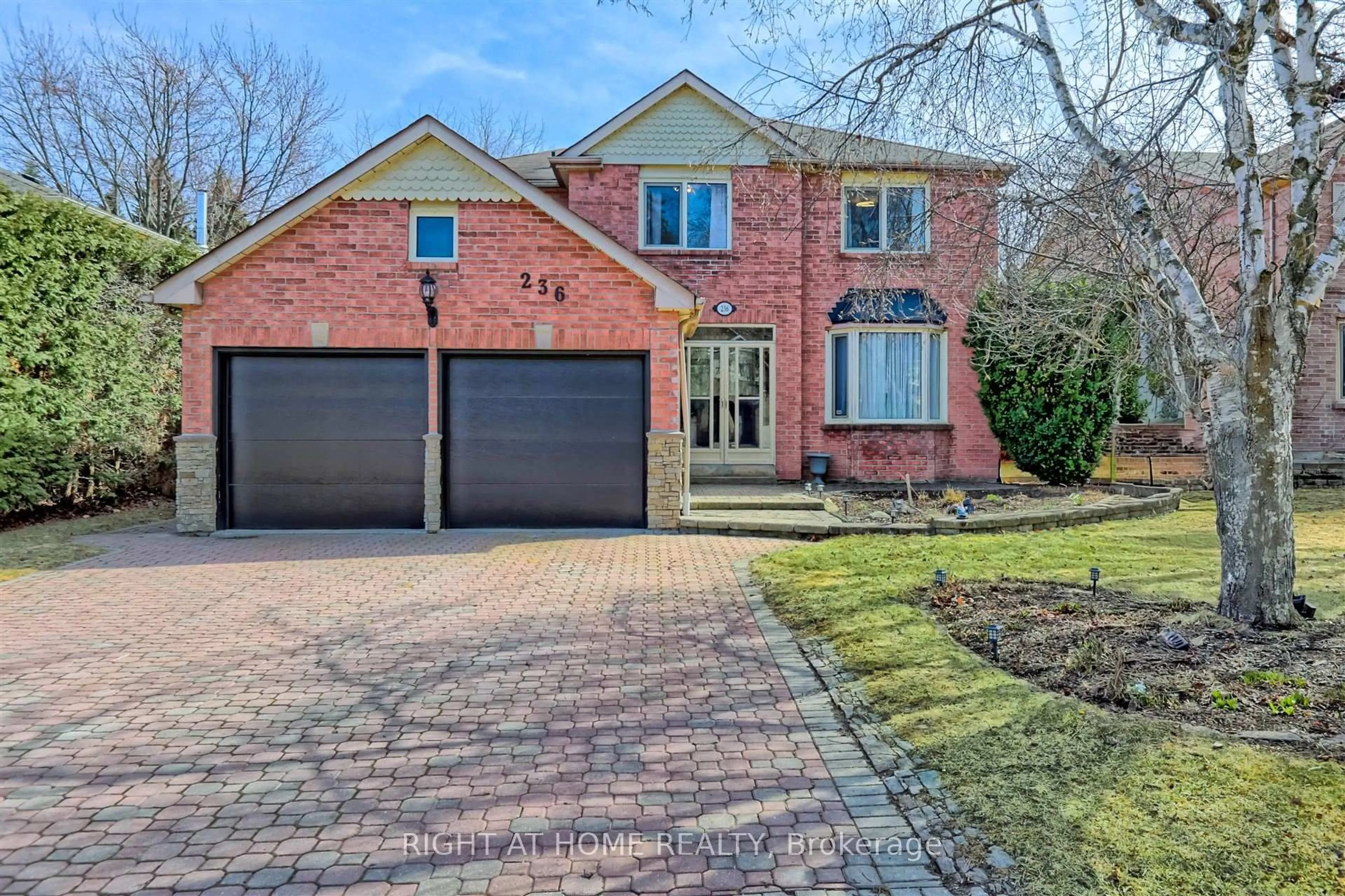 Home with brick exterior material, street for 236 Mccaffrey Rd, Newmarket Ontario L3X 1J3