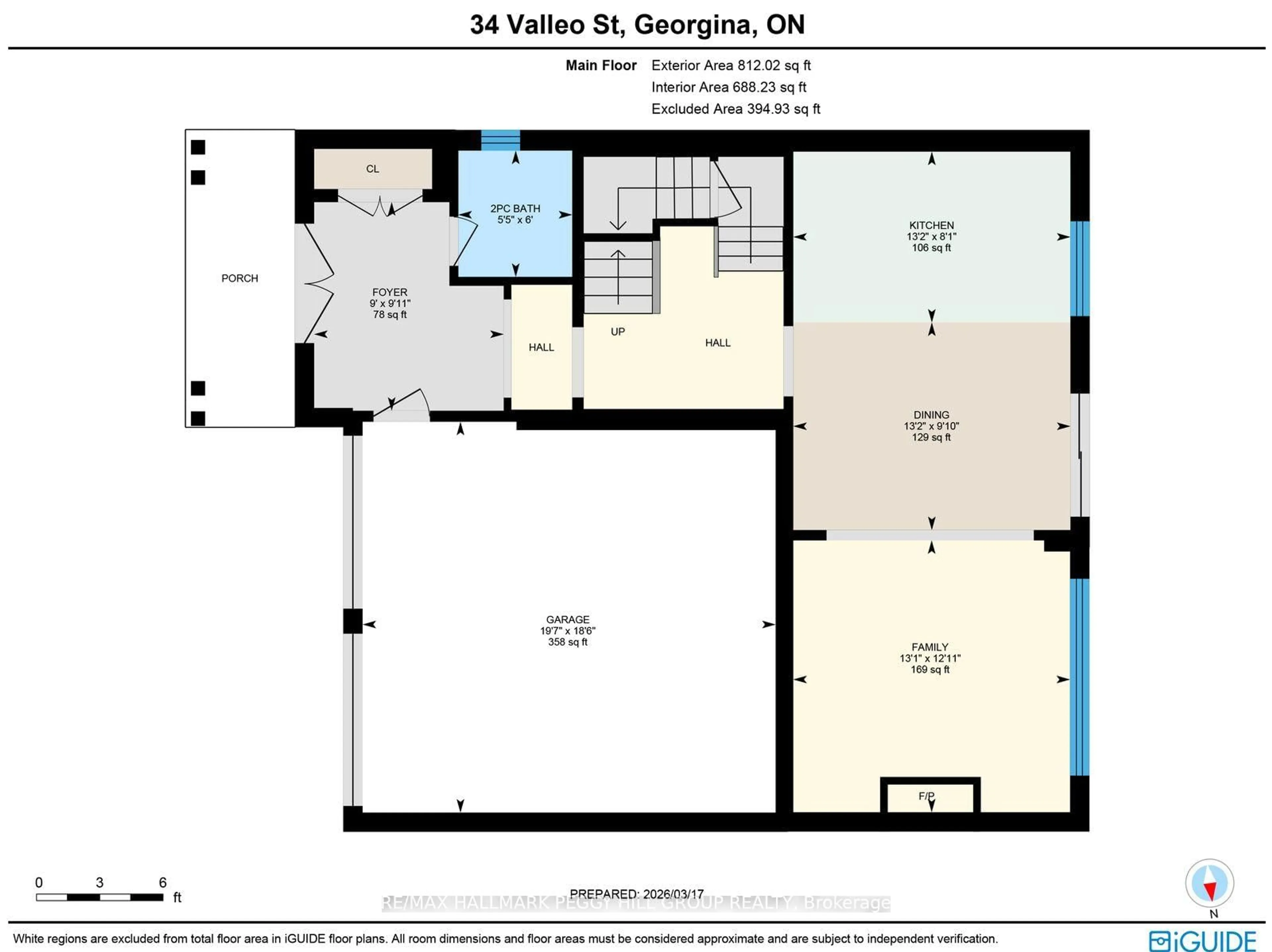 Floor plan for 34 Valleo St, Georgina Ontario L4P 0K1
