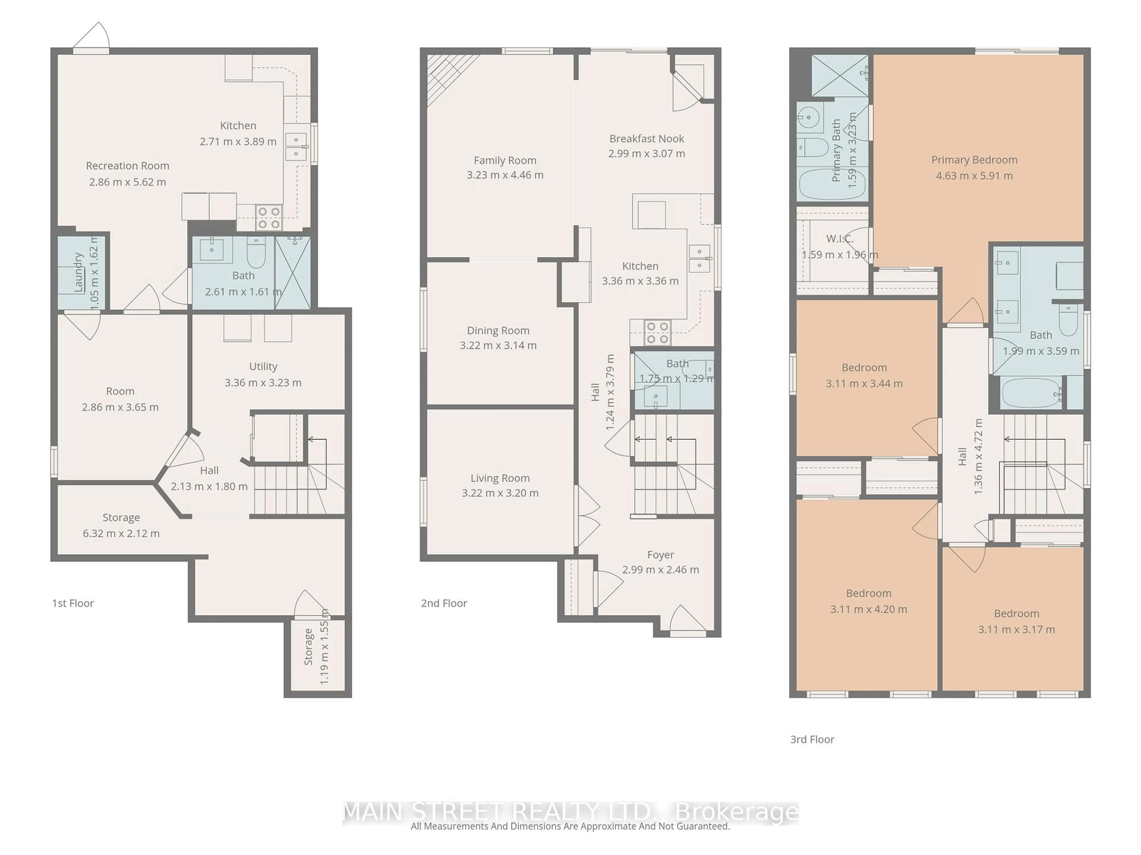 Floor plan for 47 Kenborough Crt, Markham Ontario L3S 3P3