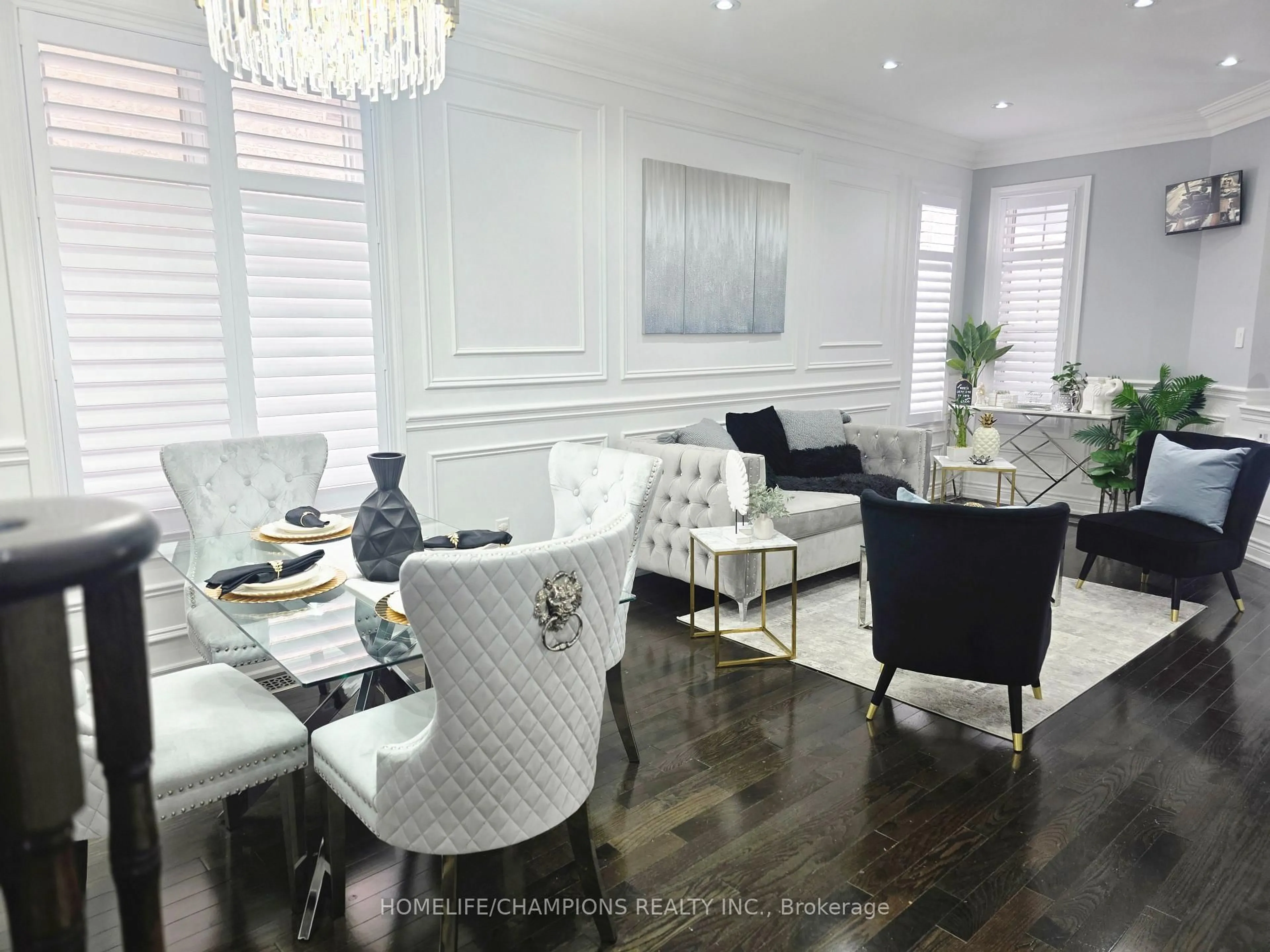 Dining room, wood/laminate floor for 105 Braith Cres, Whitchurch-Stouffville Ontario L4A 0B9