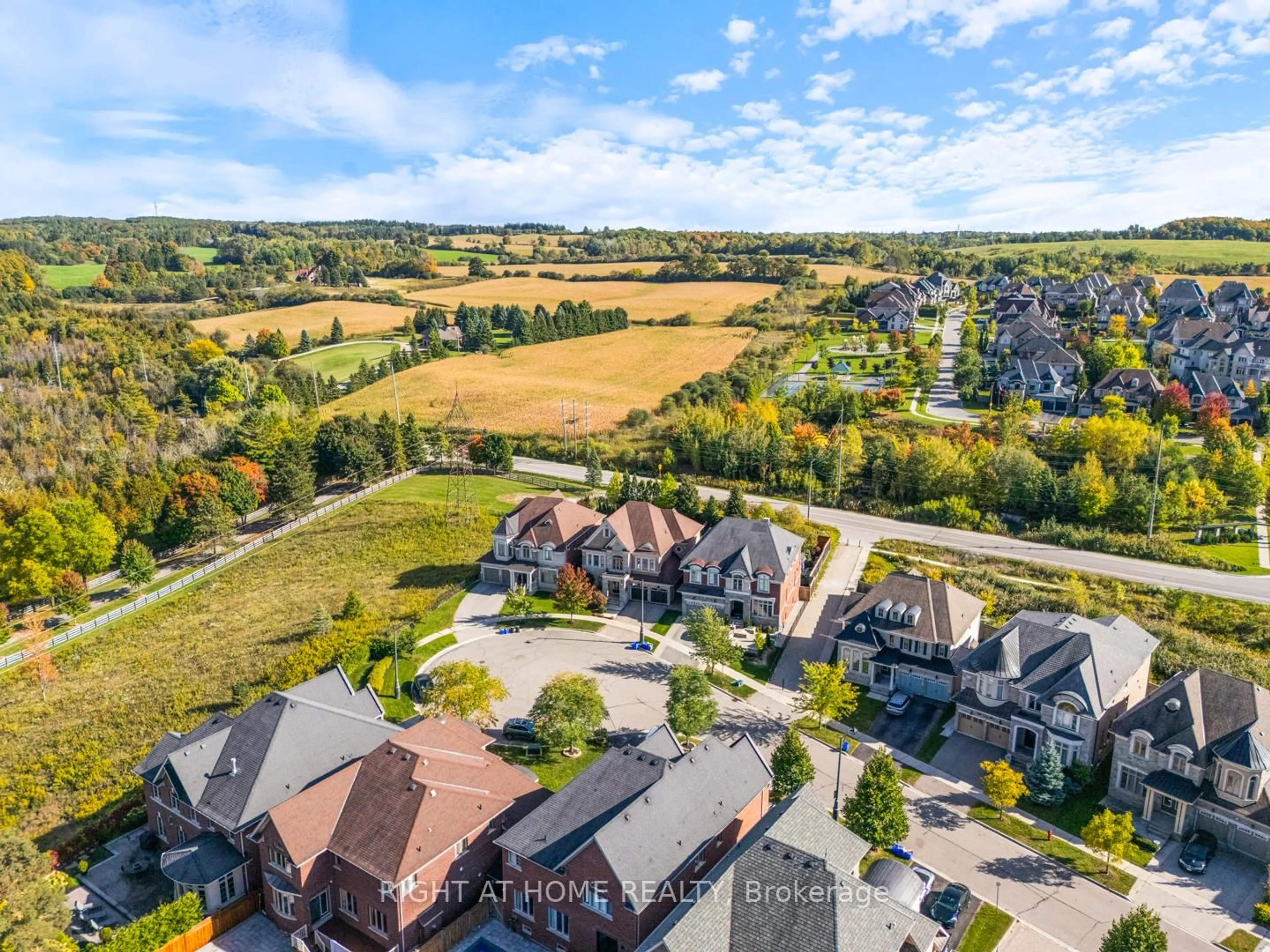 A pic from outside/outdoor area/front of a property/back of a property/a pic from drone, street for 126 Vines Pl, Aurora Ontario L4G 0R7