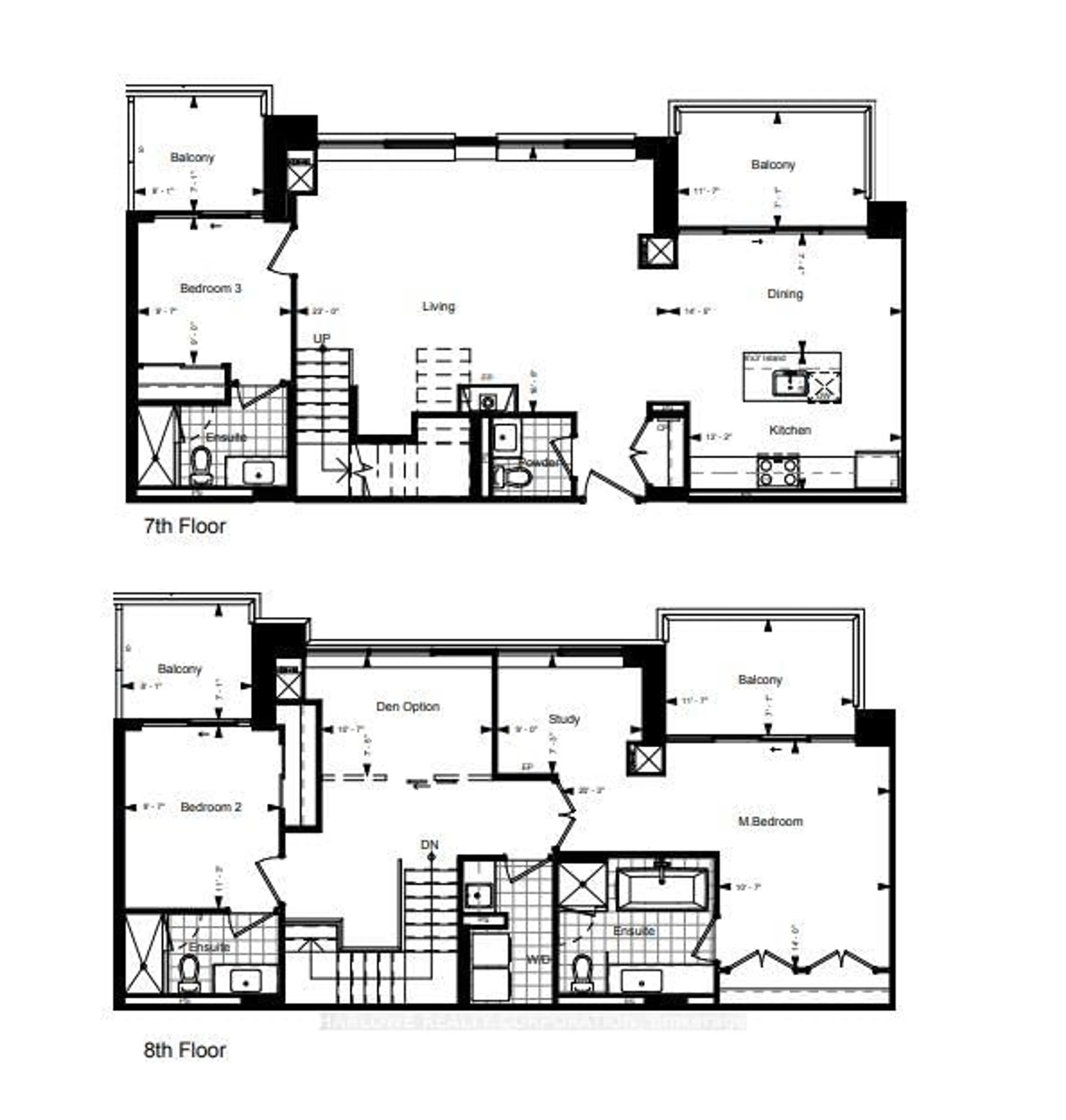 Floor plan for 11782 Ninth Line #707 A, Whitchurch-Stouffville Ontario L4A 5E9