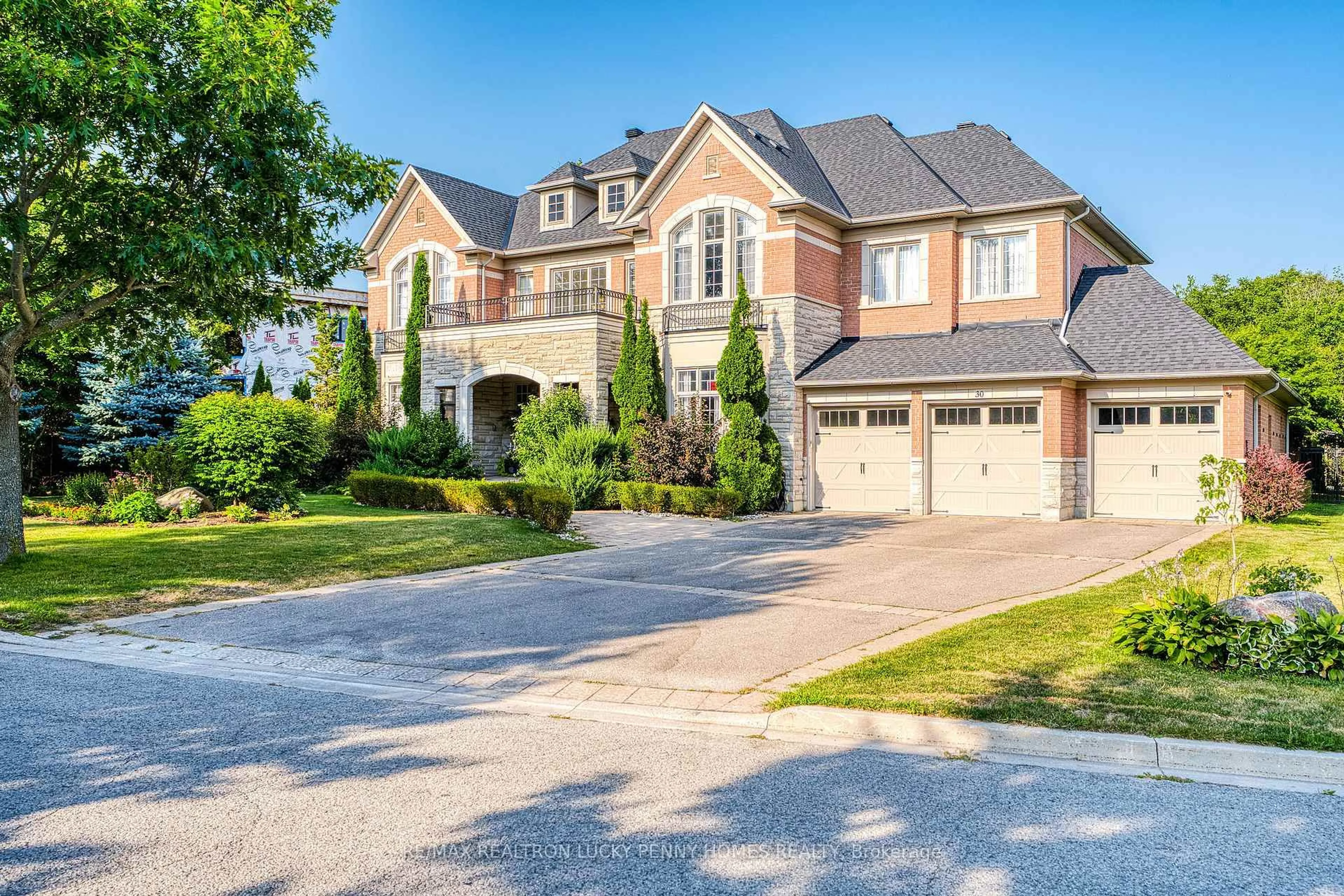 Home with brick exterior material, street for 30 Bernadotte Dr, Markham Ontario L6C 3H1