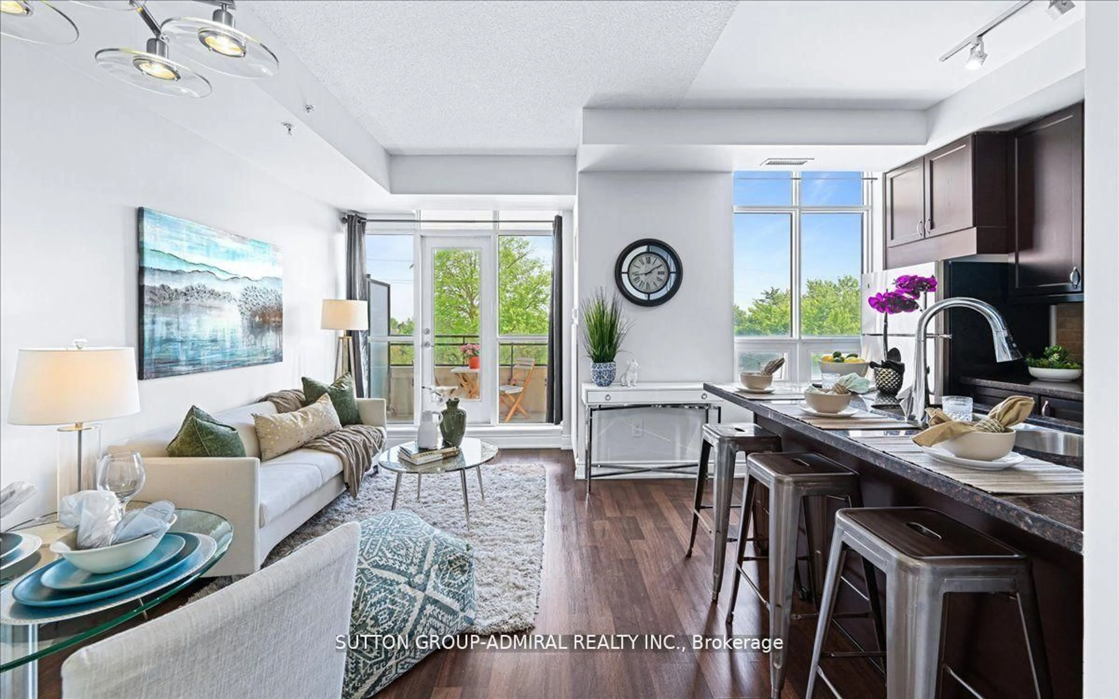 Living room with furniture, unknown for 2396 Major Mackenzie Dr #312, Vaughan Ontario L6A 3Y7