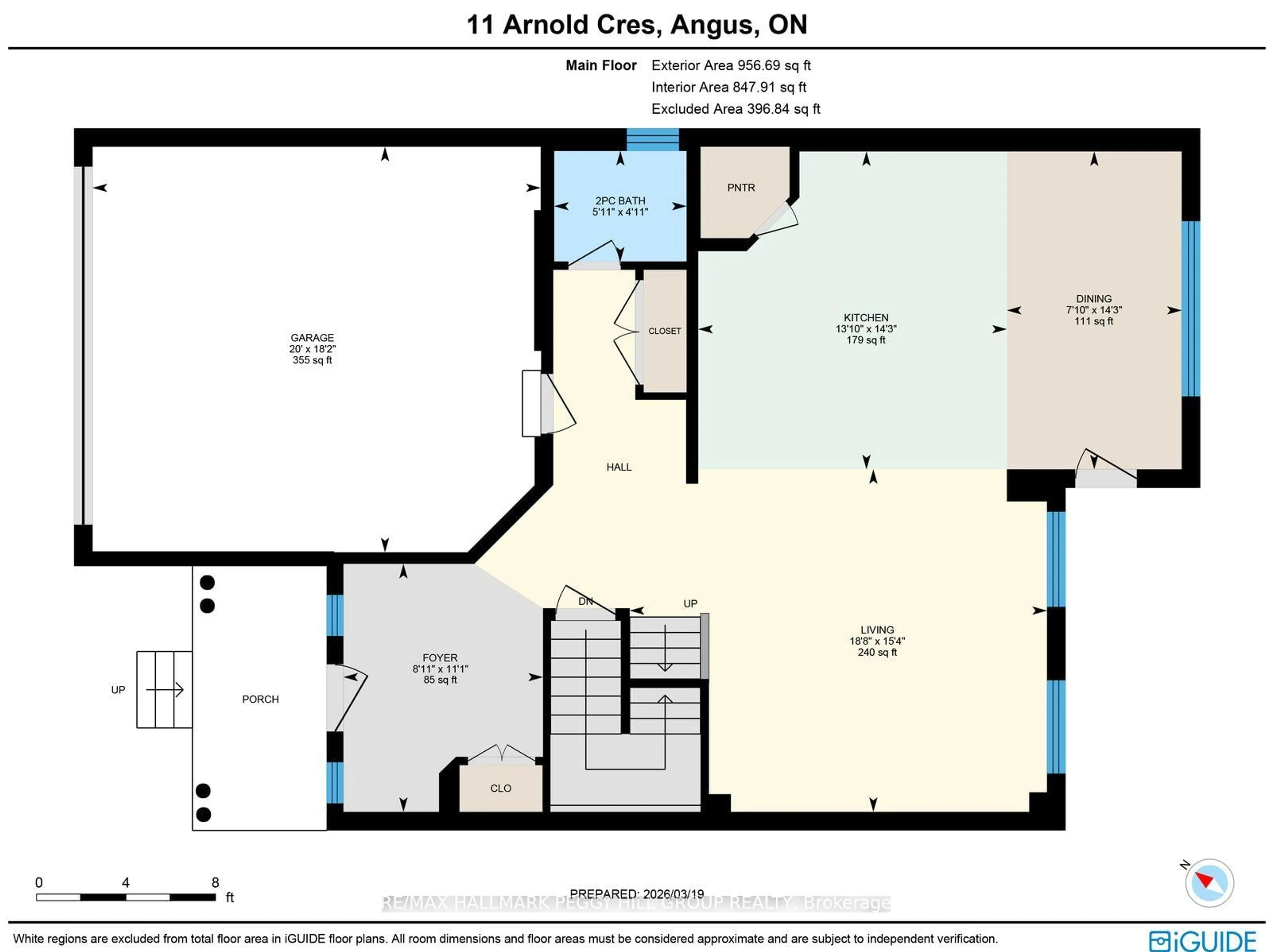 Floor plan for 11 Arnold Cres, Essa Ontario L3W 0P9