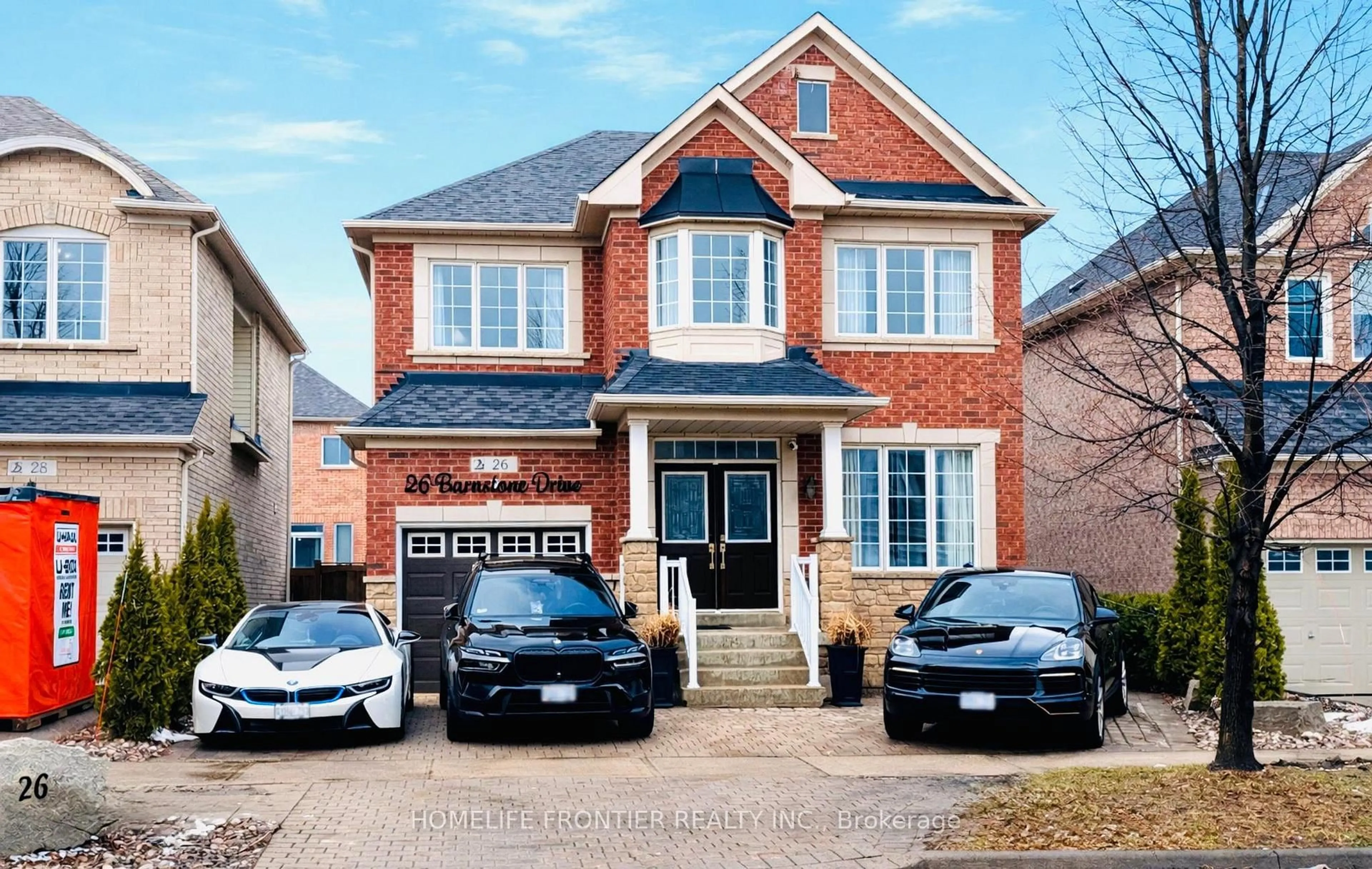Home with brick exterior material, street for 26 Barnstone Dr, Markham Ontario L6E 2B3