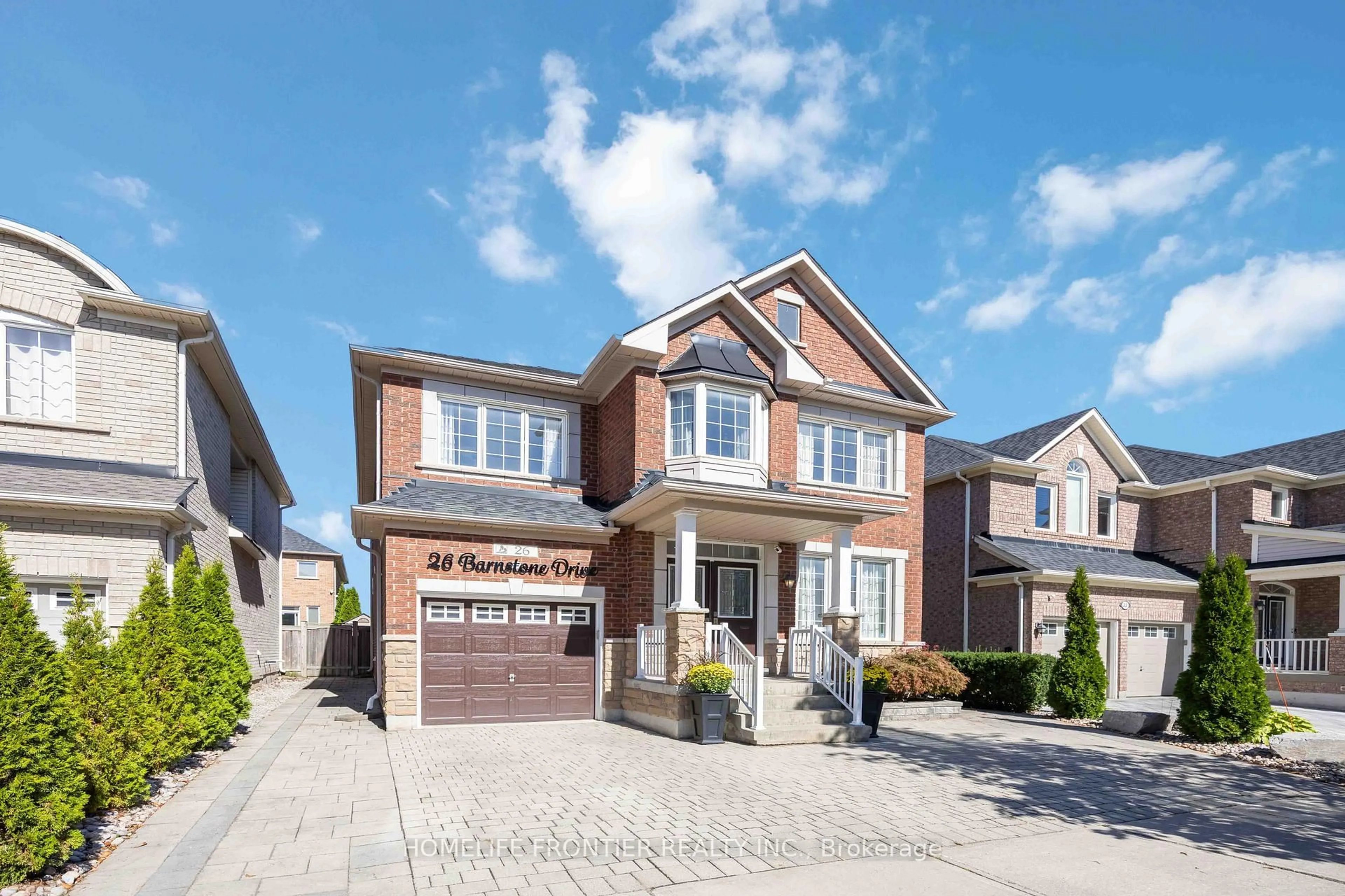 Home with brick exterior material, street for 26 Barnstone Dr, Markham Ontario L6E 2B3