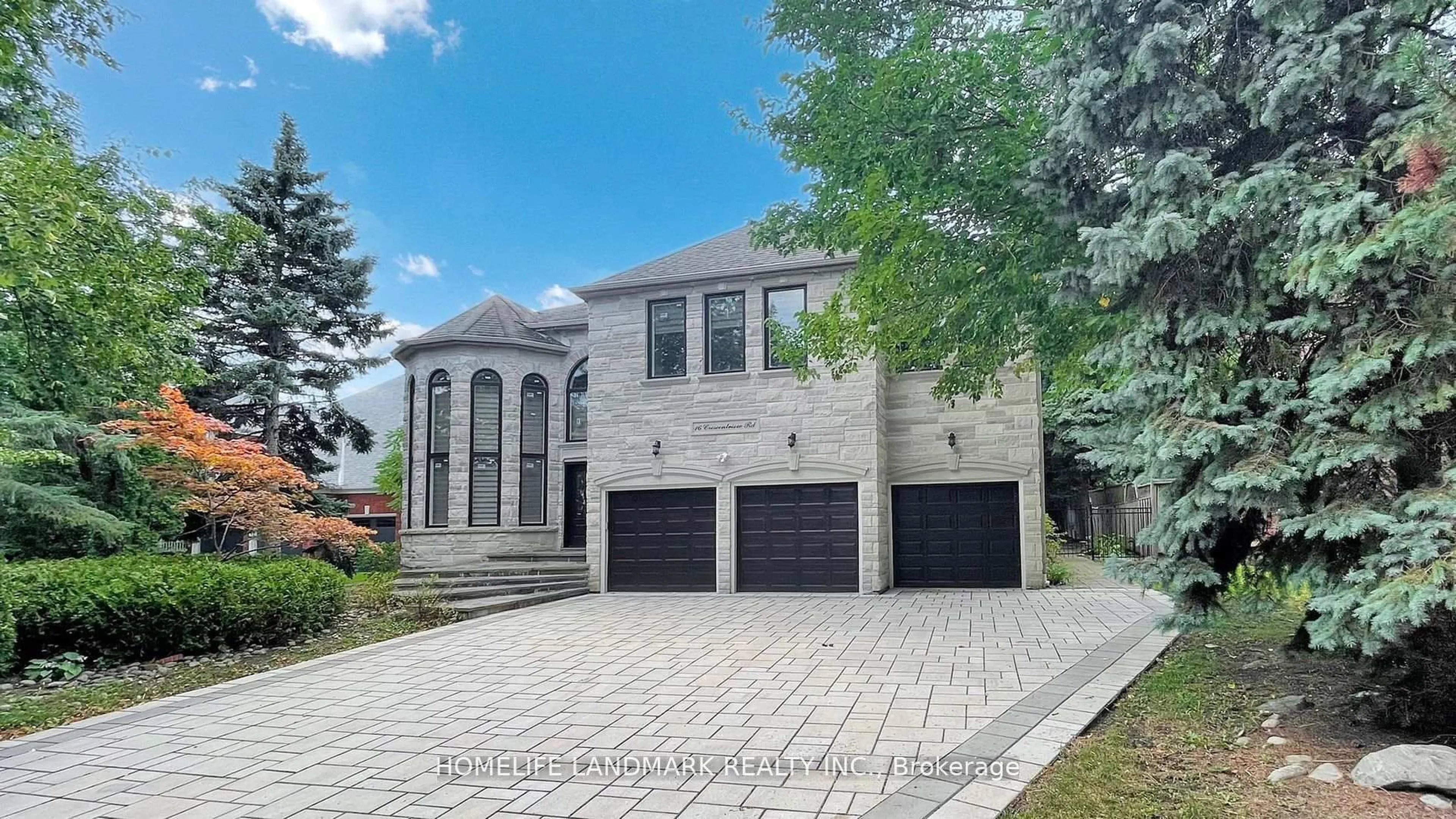 Home with brick exterior material, street for 16 Crescentview Rd, Richmond Hill Ontario L4B 2Z1