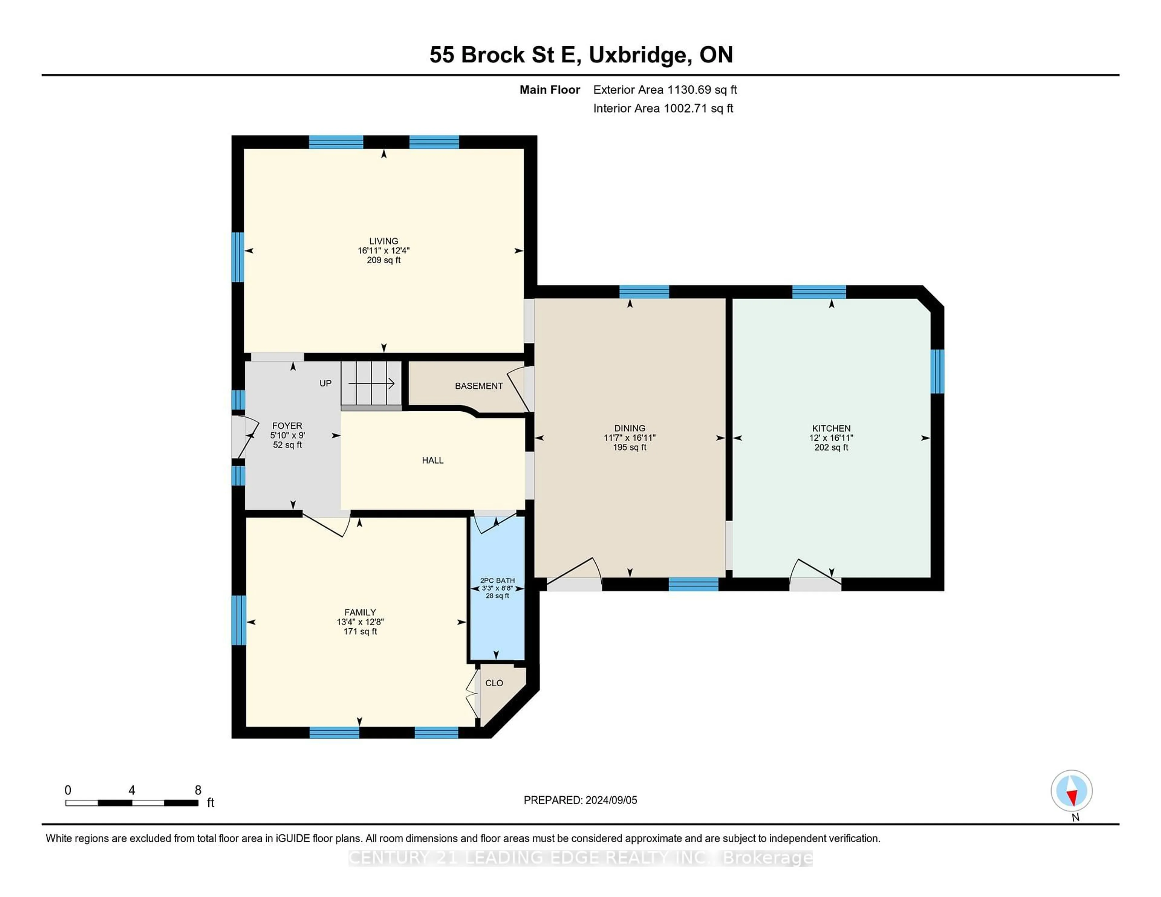 Floor plan for 55 Brock St, Uxbridge Ontario L9P 1M4