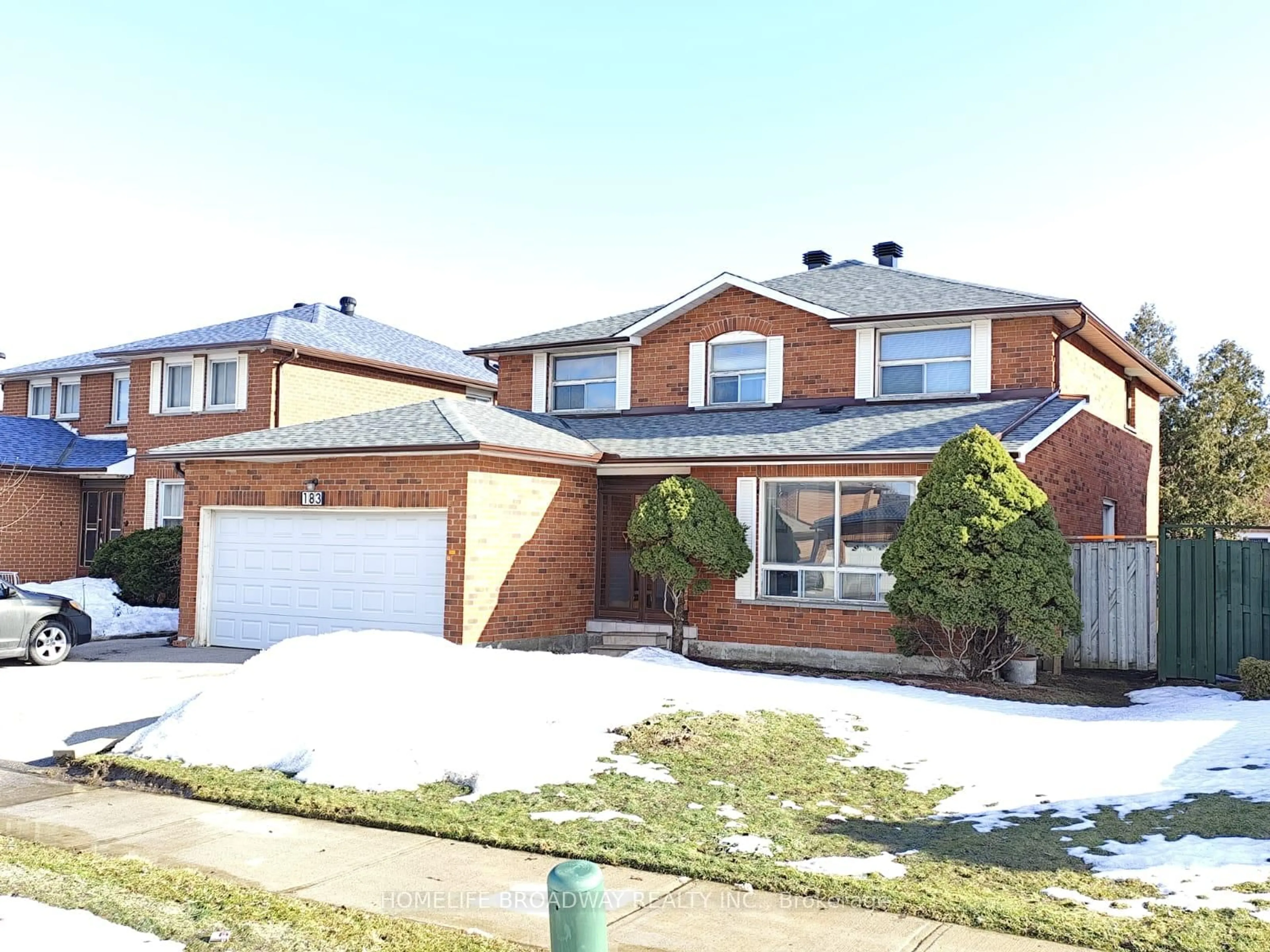 Home with brick exterior material, street for 183 Aldergrove Dr, Markham Ontario L3R 6Z4