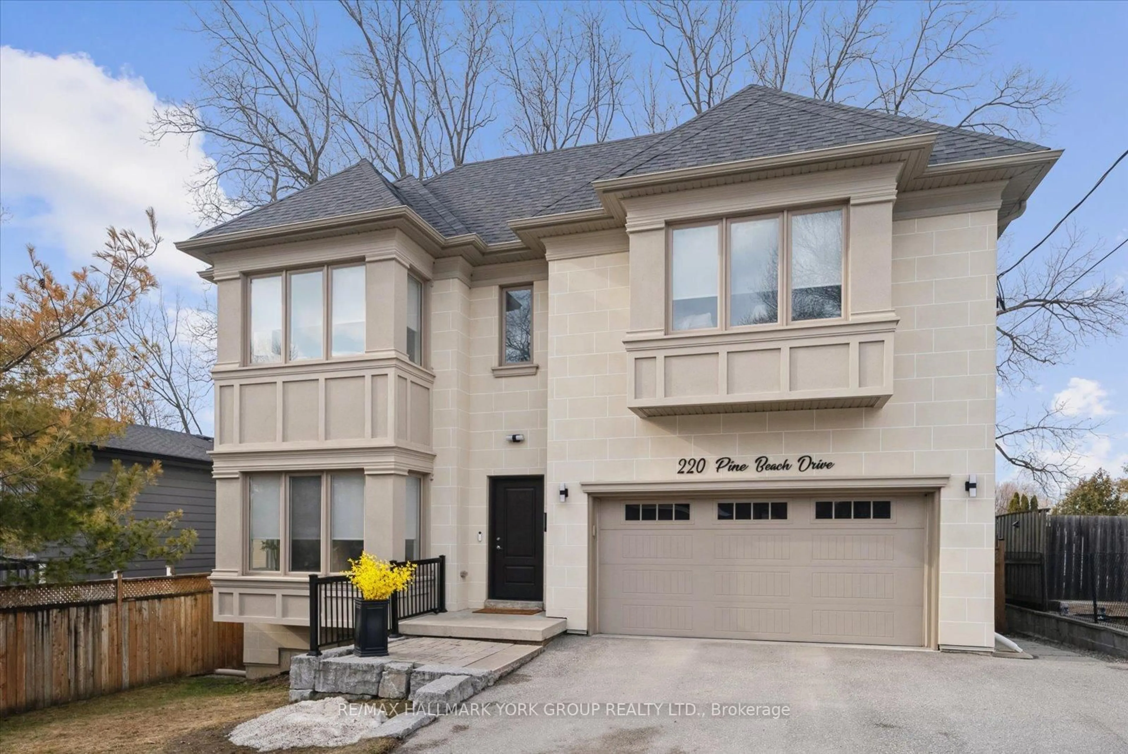 Home with brick exterior material, street for 220 Pine Beach Dr, Georgina Ontario L4P 2V5