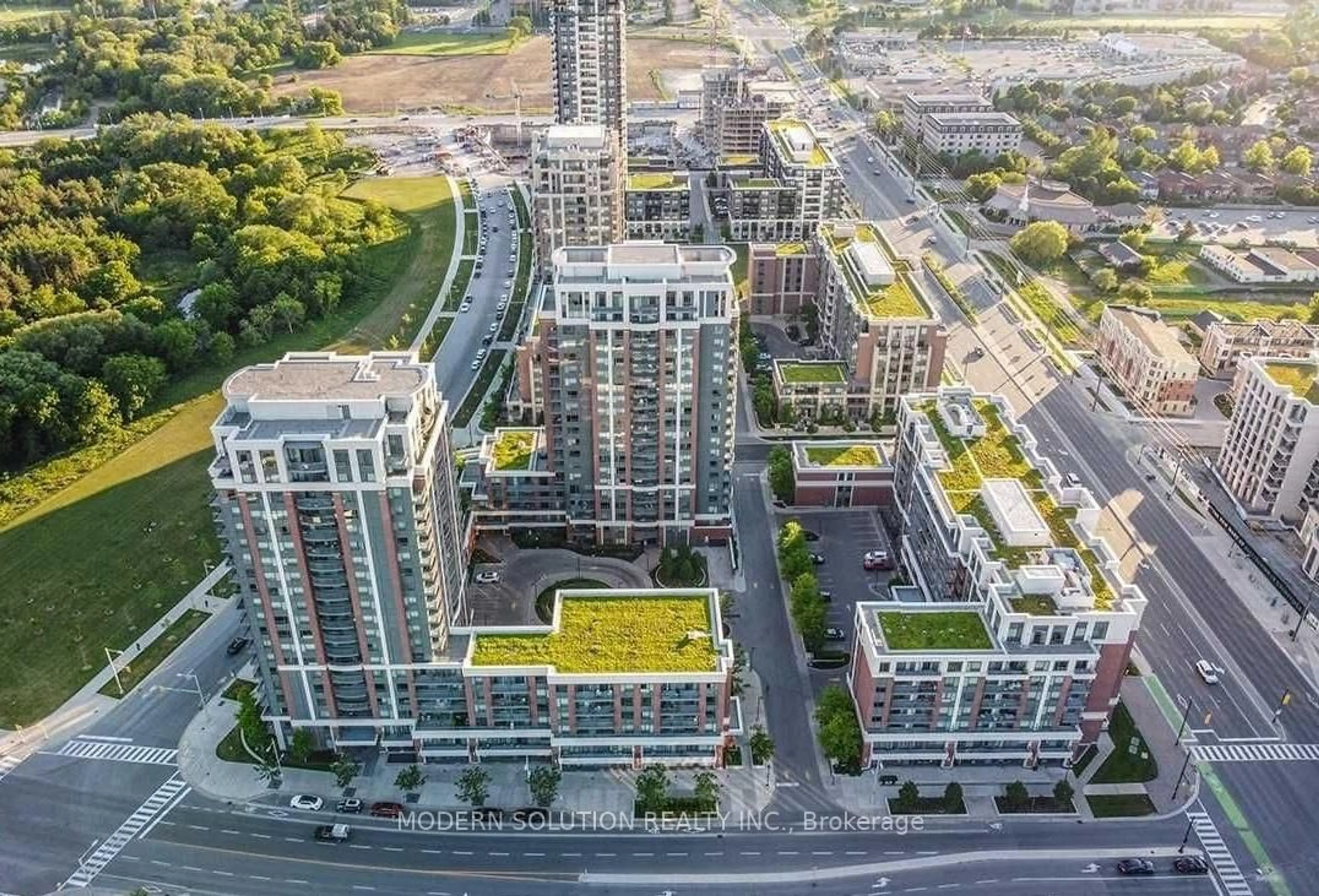 A pic from outside/outdoor area/front of a property/back of a property/a pic from drone, city buildings view from balcony for 8200 Birchmount Rd #718, Markham Ontario L3R 9W1
