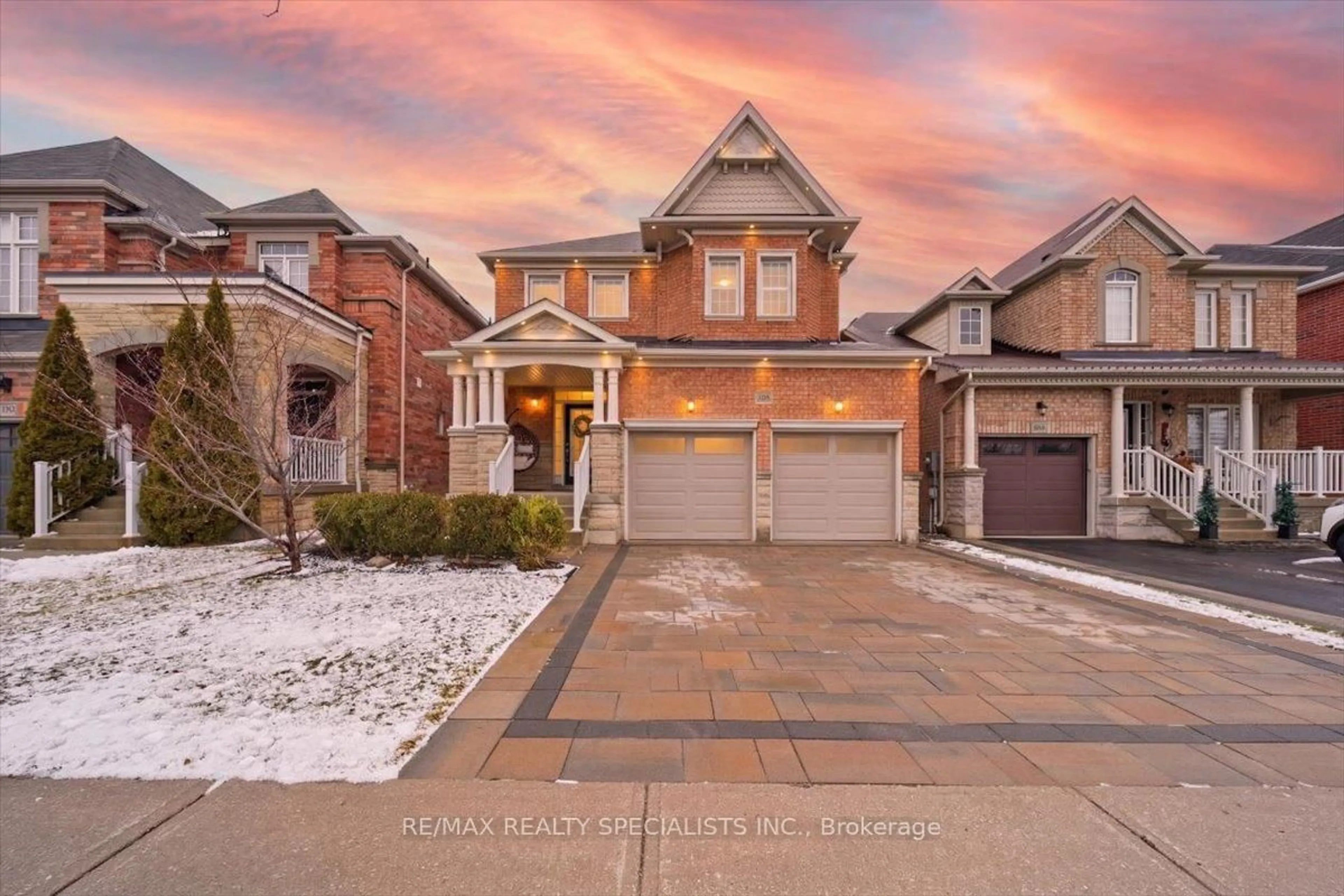 Home with brick exterior material, street for 158 Downy Emerald Dr, Bradford West Gwillimbury Ontario L3Z 0E6