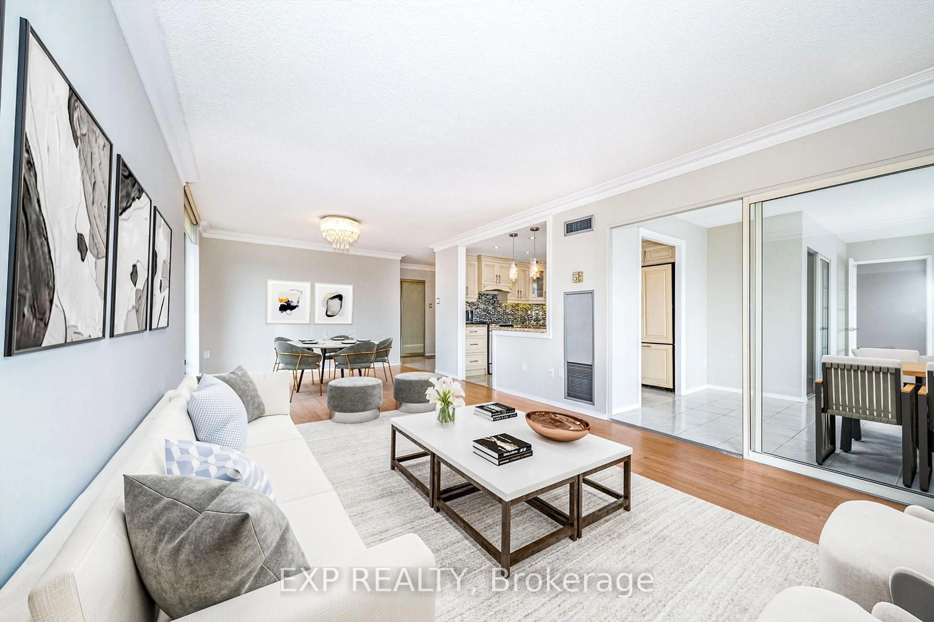 Living room with furniture, unknown for 30 Harding Blvd #404, Richmond Hill Ontario L4C 9M3