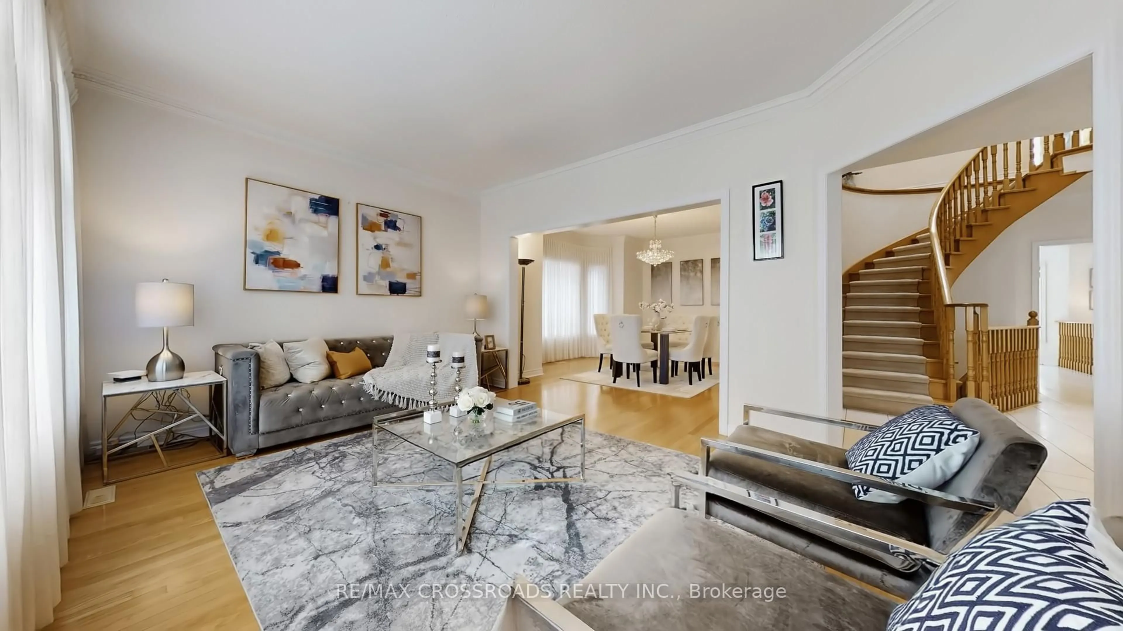 Living room with furniture, unknown for 73 Reansbury Cres, Markham Ontario L6C 1Y3