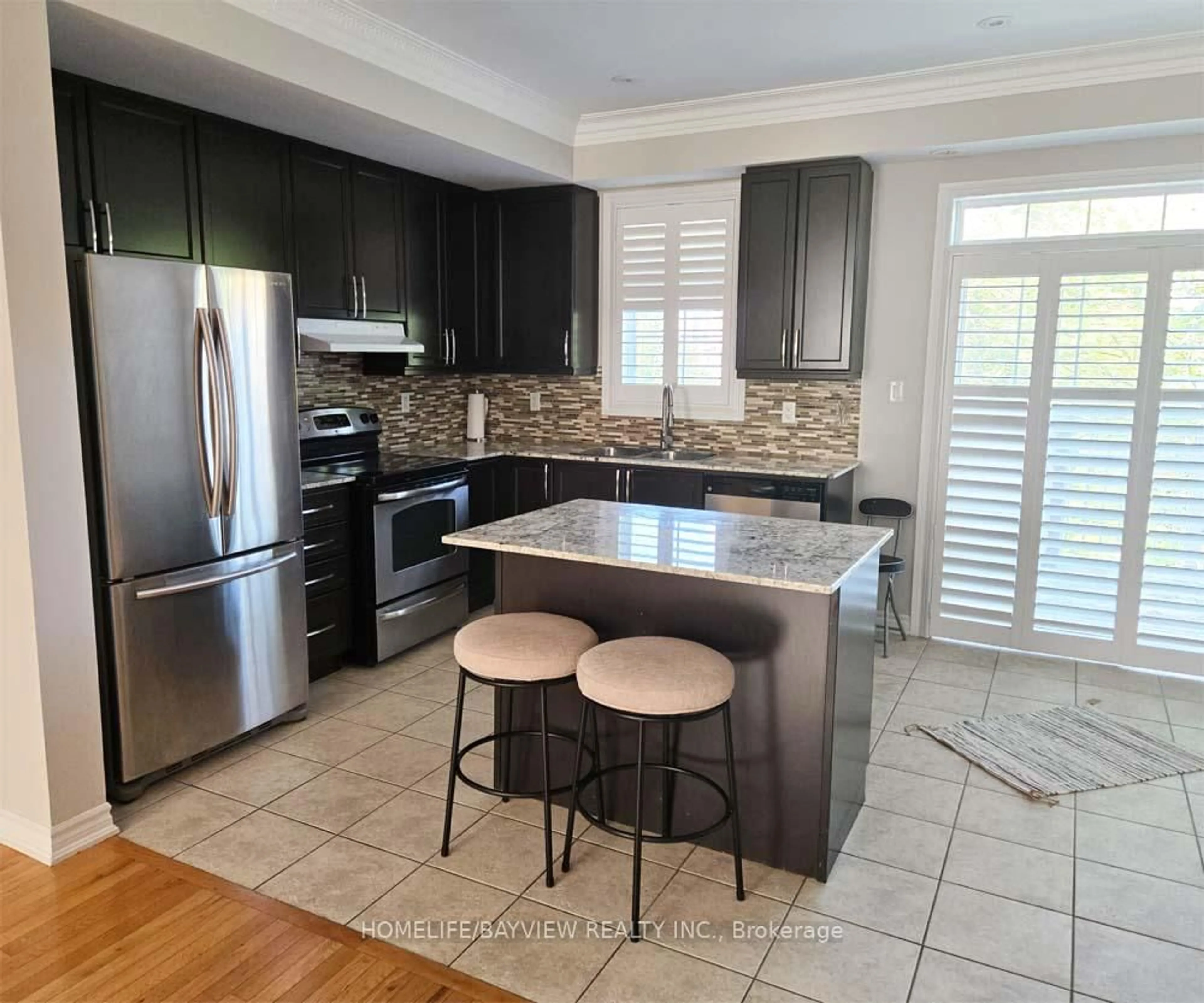 Open concept kitchen, ceramic/tile floor for 3 Vysoka Lane, Markham Ontario L6C 0N9