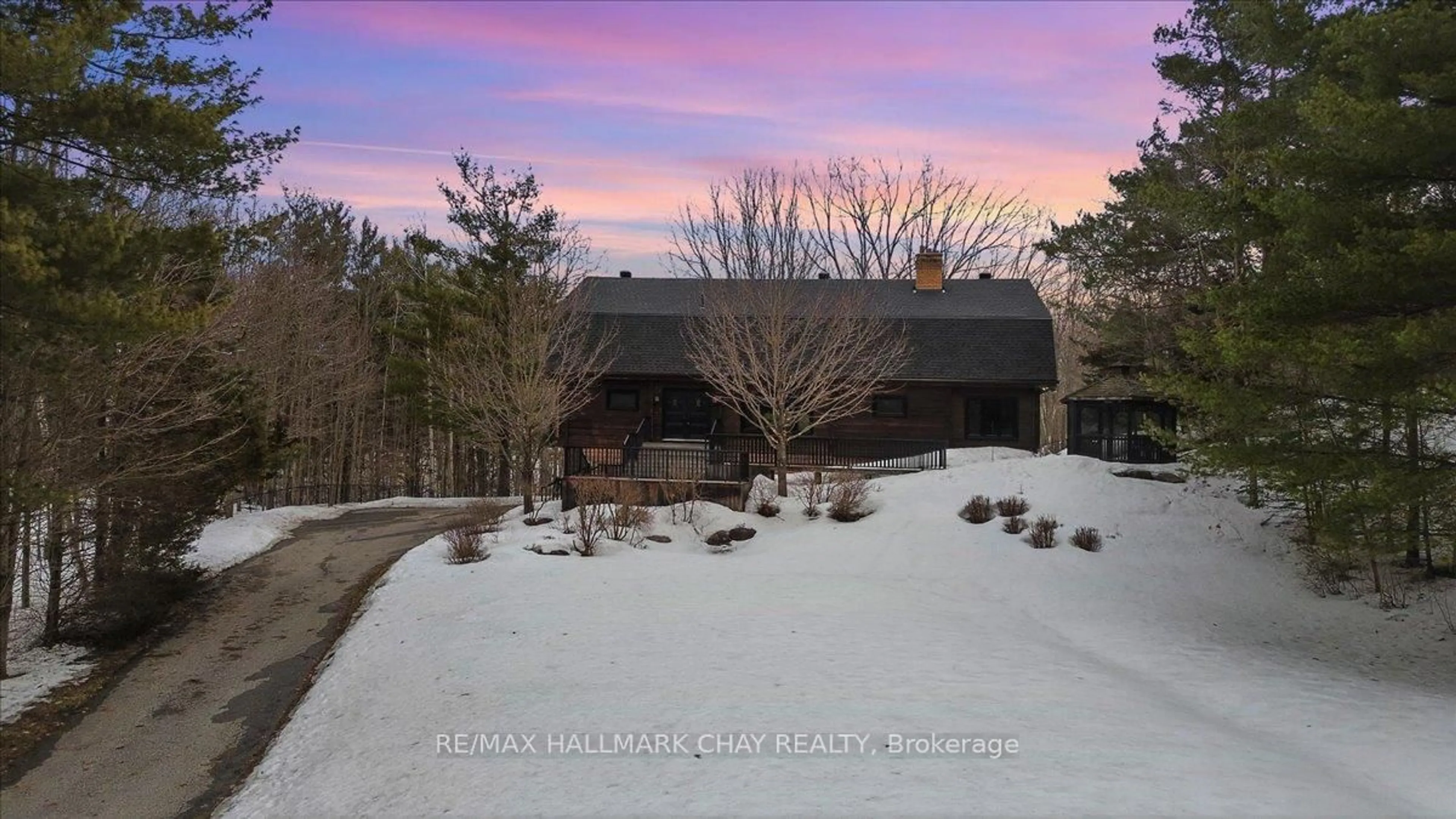 A pic from outside/outdoor area/front of a property/back of a property/a pic from drone, water/lake/river/ocean view for 8361 11th Line, Essa Ontario L0L 2N0