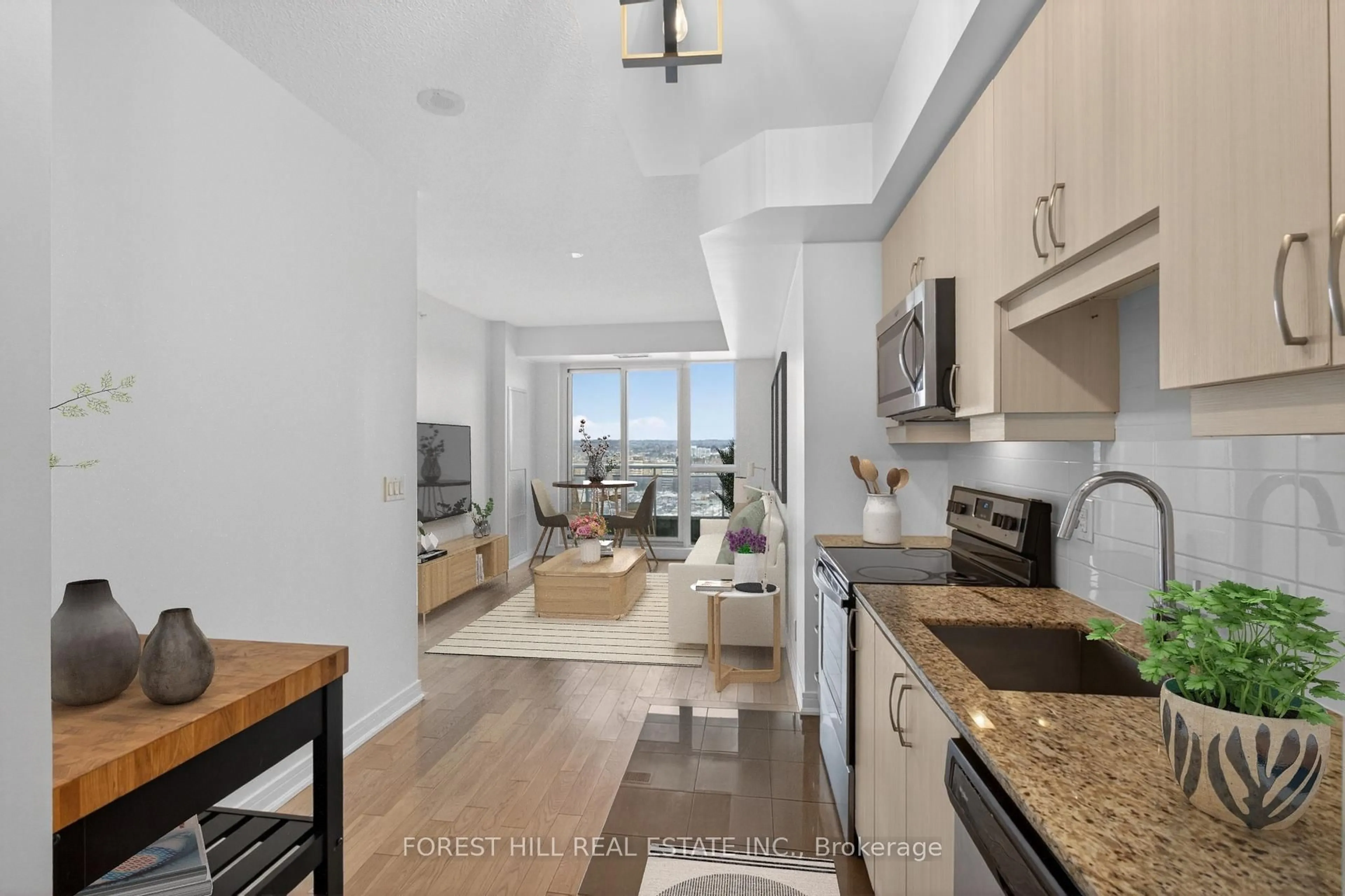 Open concept kitchen, unknown for 9201 Yonge St #1501, Richmond Hill Ontario L4C 6Z2