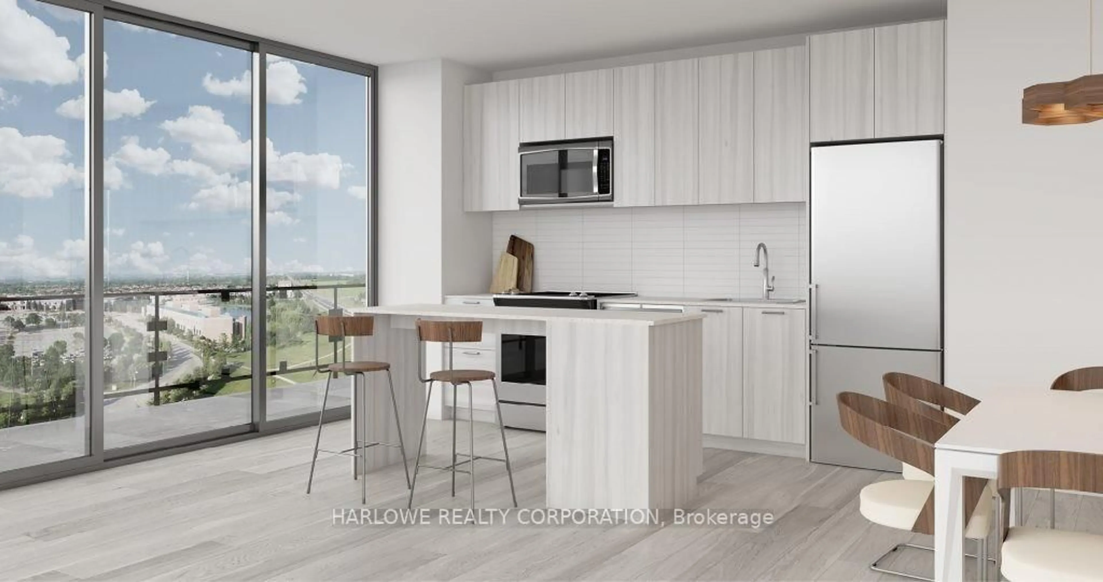 Open concept kitchen, ceramic/tile floor for 185 Deerfield Rd #1309, Newmarket Ontario L3Y 0G7