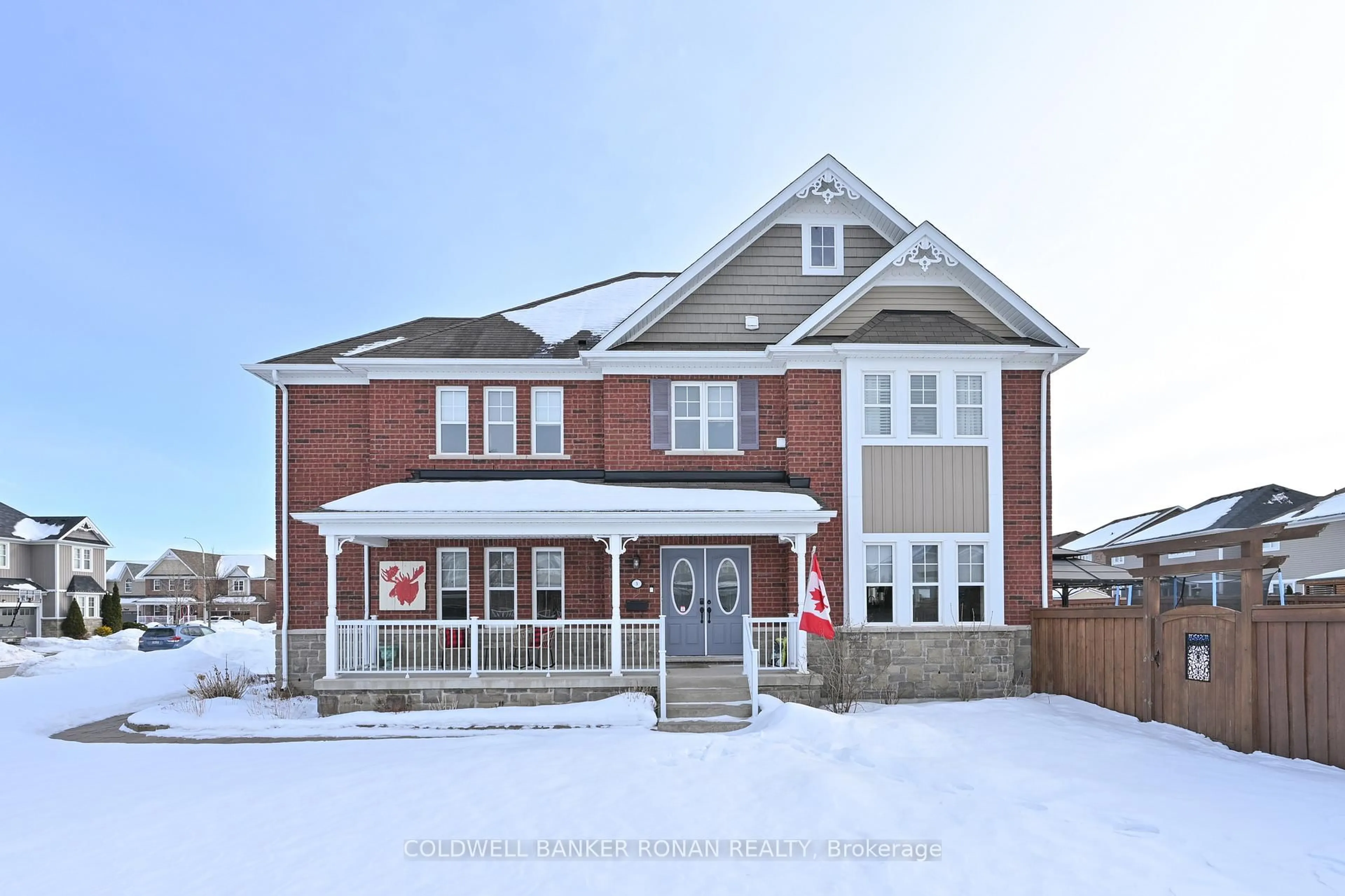 Home with brick exterior material, street for 3 Swenson St, New Tecumseth Ontario L9R 0J6