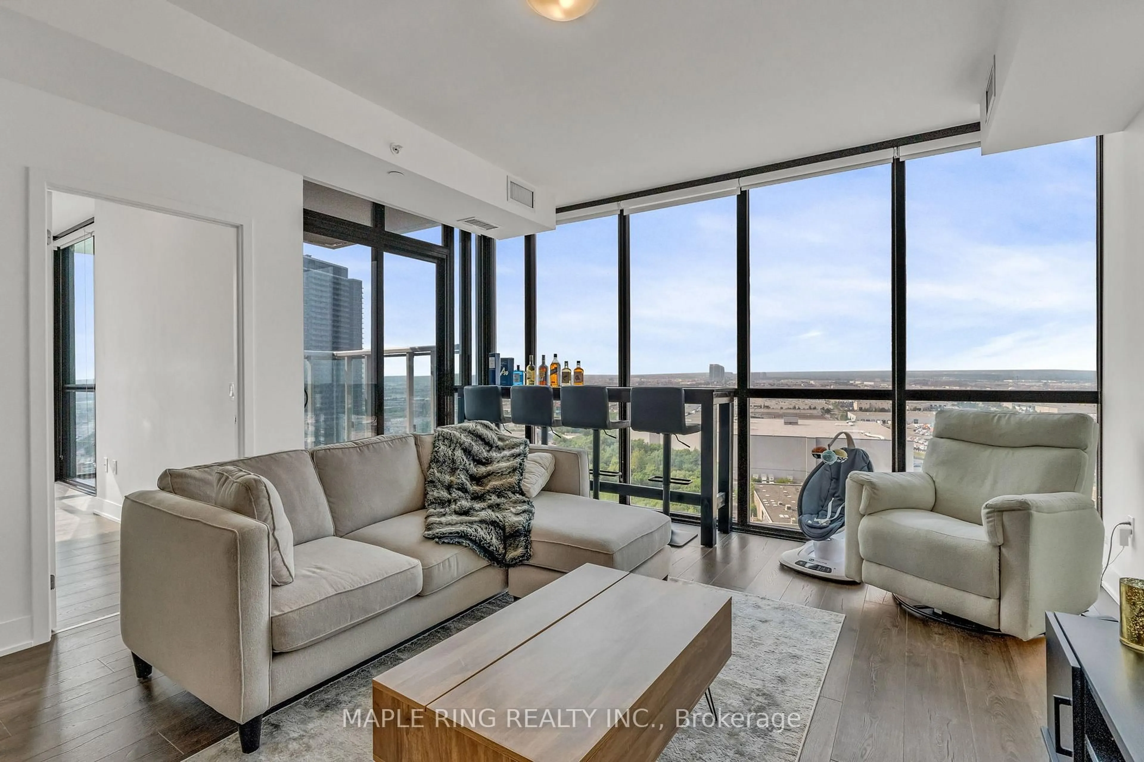 Living room with furniture, unknown for 2916 Highway 7 Rd #1807, Vaughan Ontario L4K 0K6