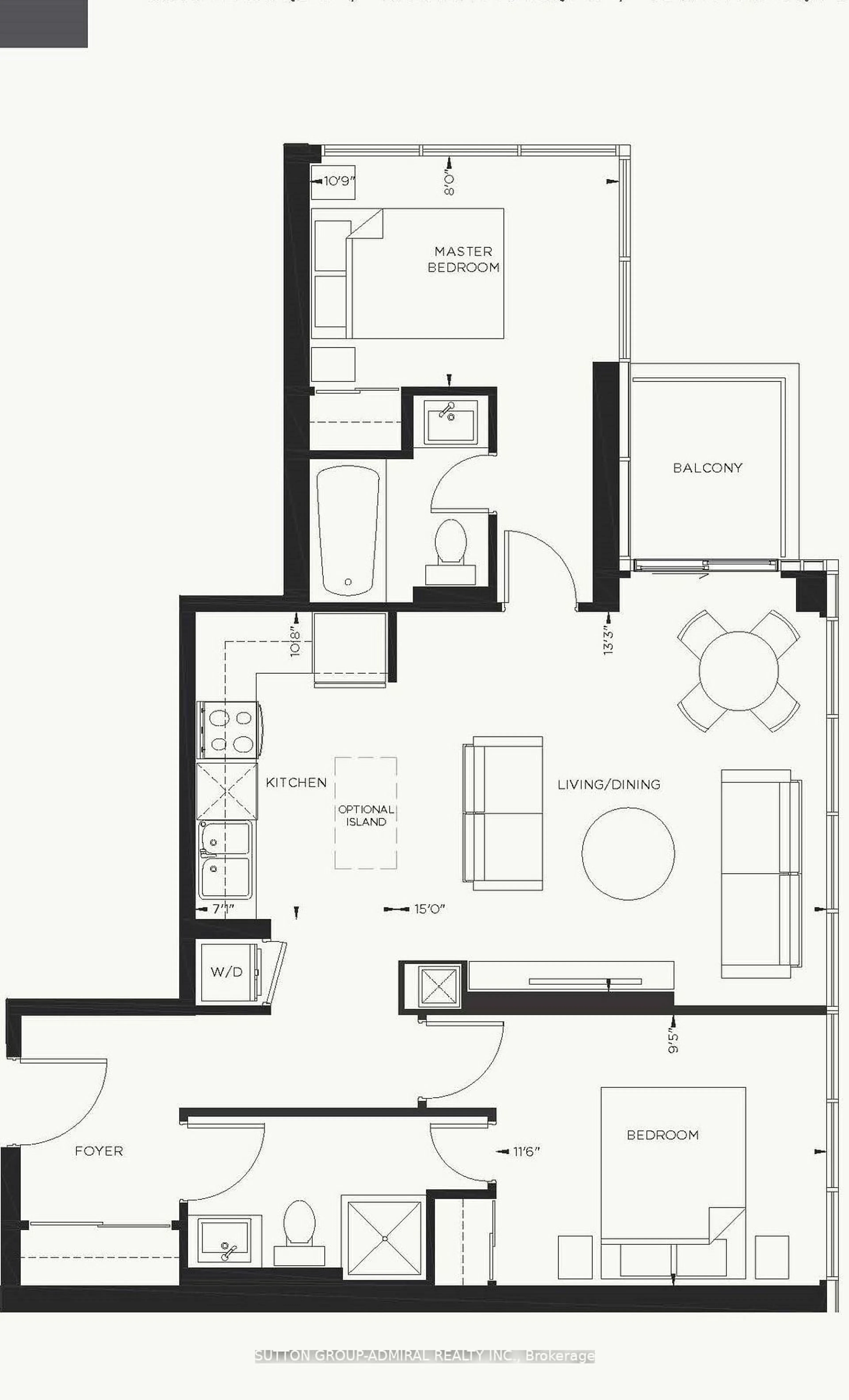 Floor plan for 2916 Highway 7 Rd #1507, Vaughan Ontario L4K 0K6