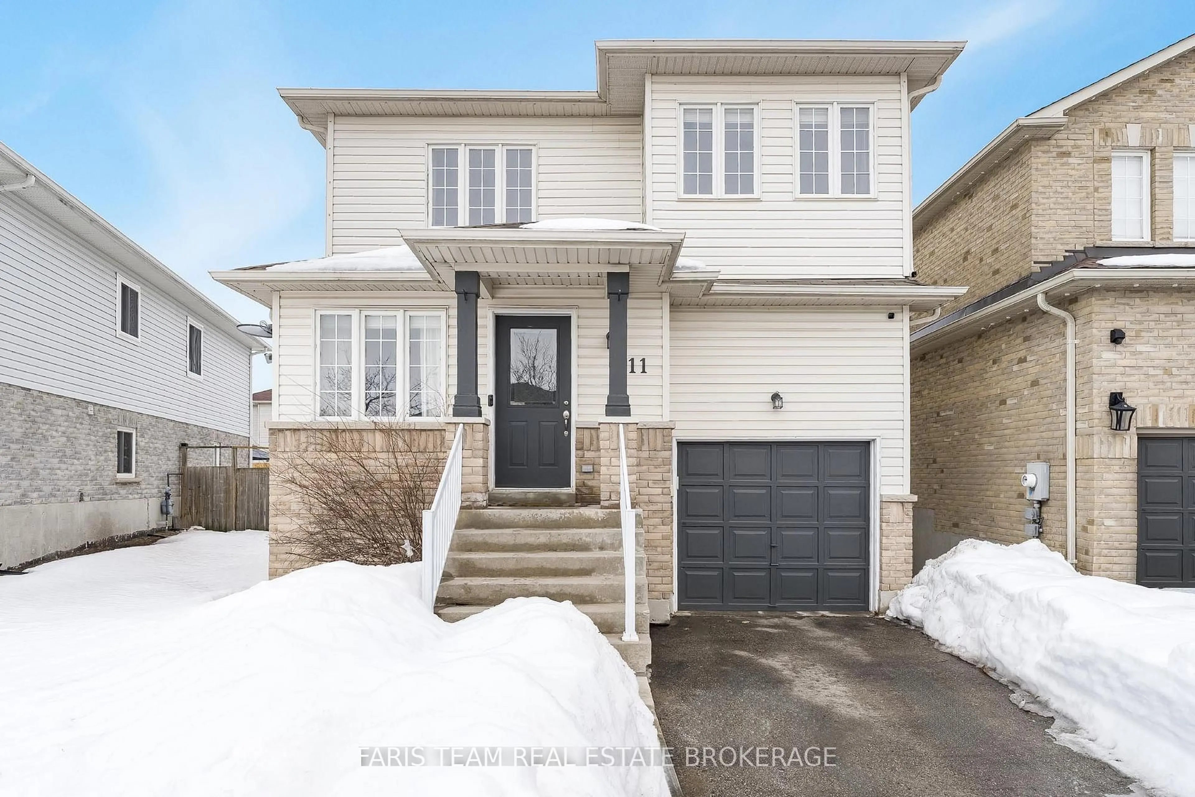 Home with vinyl exterior material, street for 11 Lookout St, Essa Ontario L3W 0C3