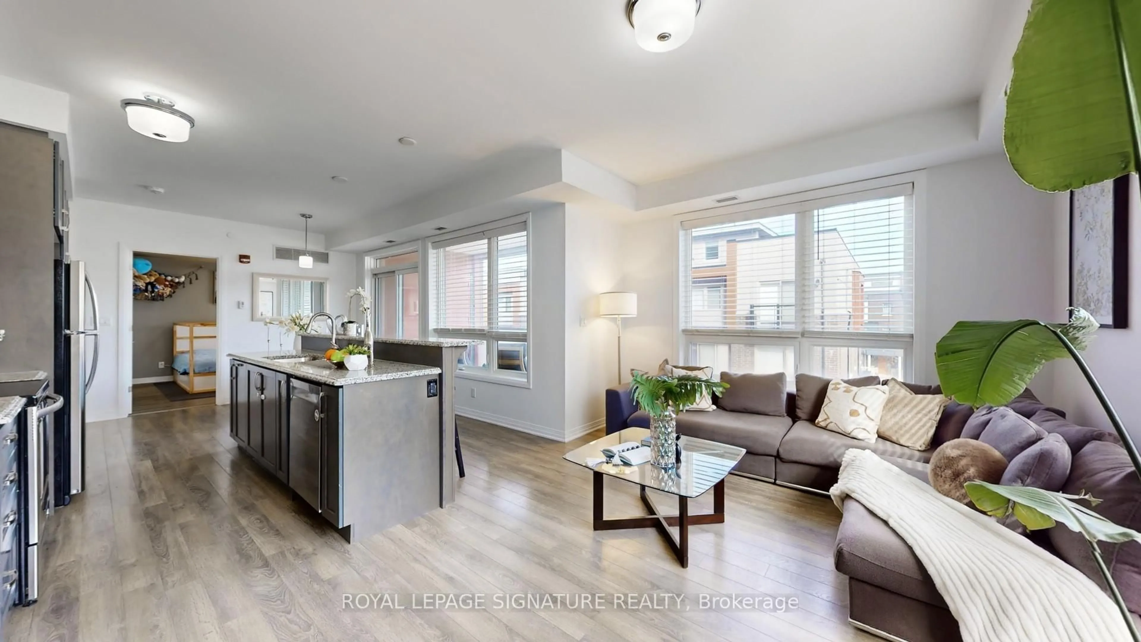 Open concept kitchen, unknown for 58 Adam Sellers St #305, Markham Ontario L6B 1P5