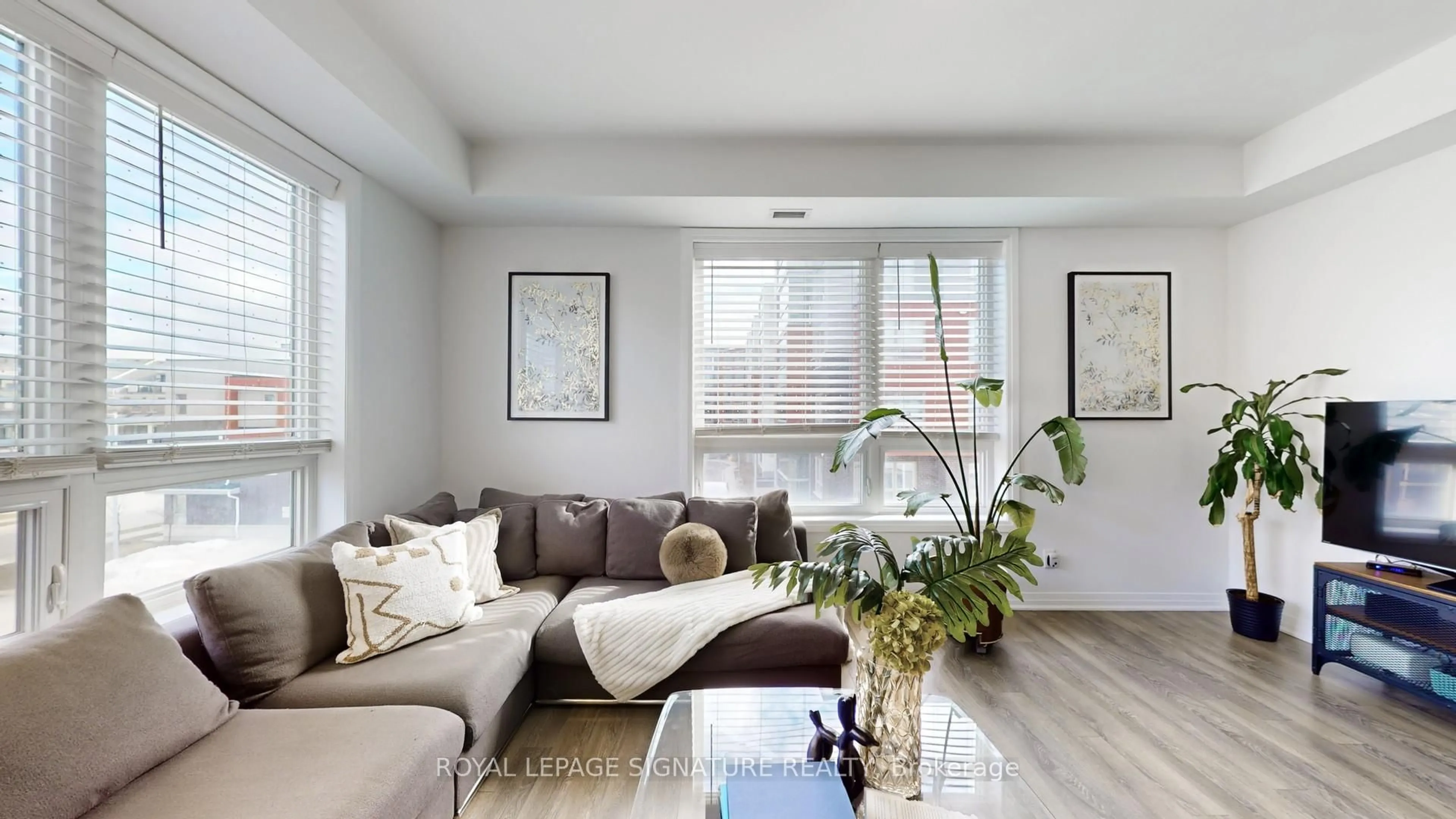 Living room with furniture, unknown for 58 Adam Sellers St #305, Markham Ontario L6B 1P5