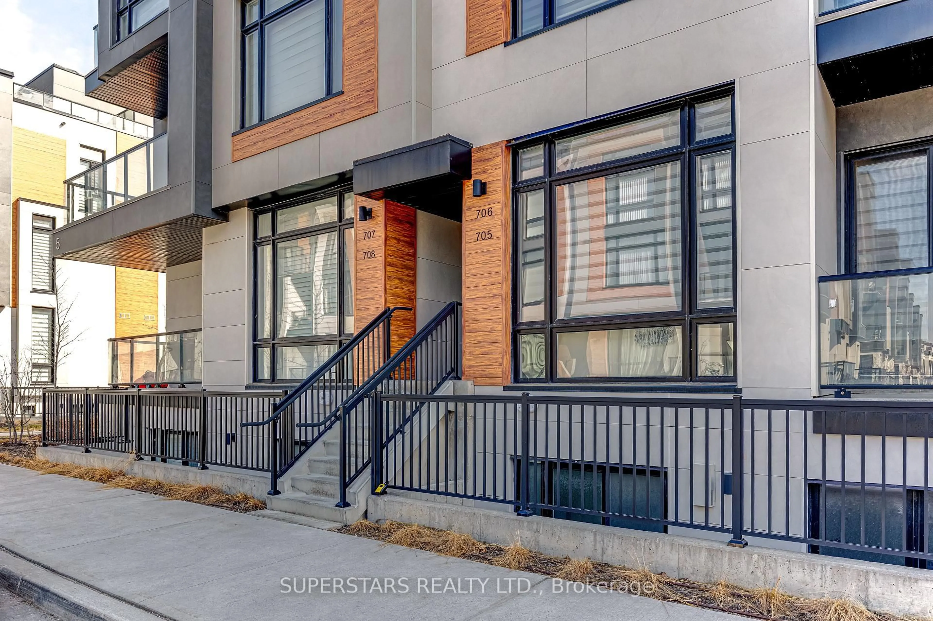 Home with brick exterior material, street for 5 Steckley House Lane #705, Richmond Hill Ontario L4S 0N2