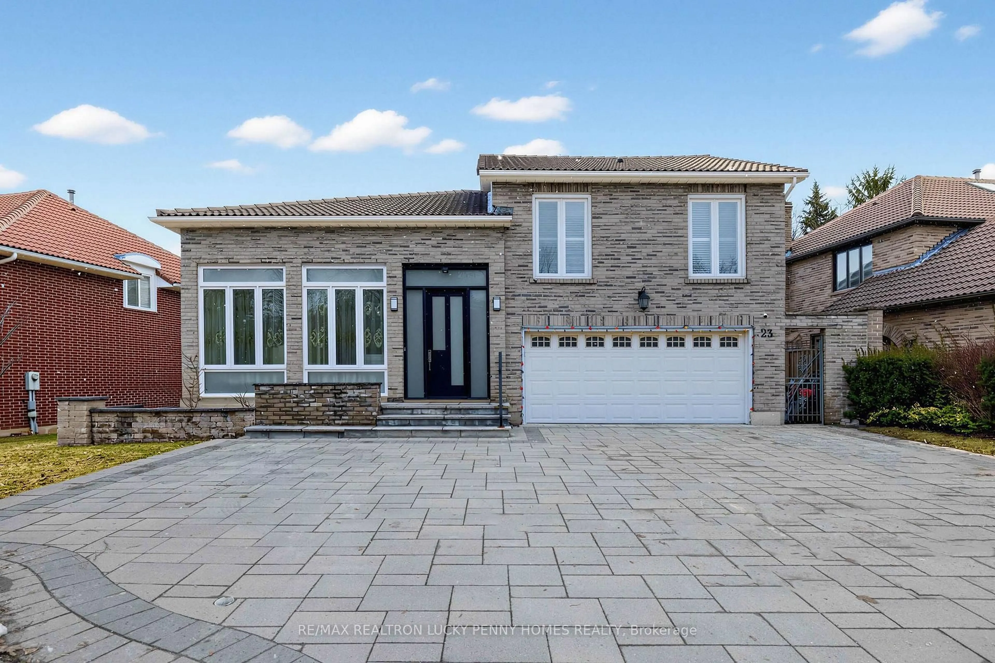 Home with brick exterior material, street for 23 Montgomery Crt, Markham Ontario L3R 0C4