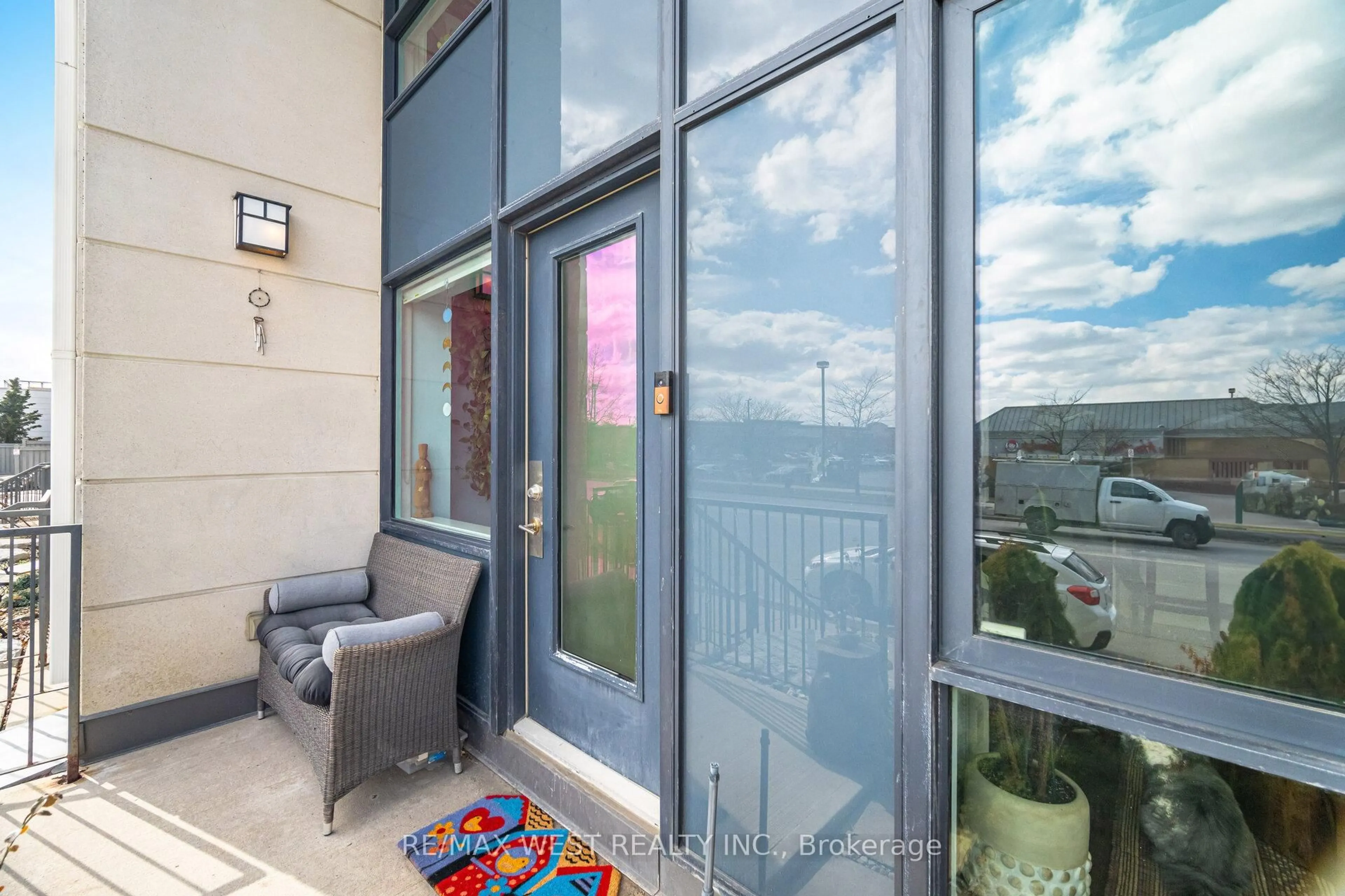 Balcony in the apartment, water/lake/river/ocean view for 12 Woodstream Blvd #110, Vaughan Ontario L4L 8C3