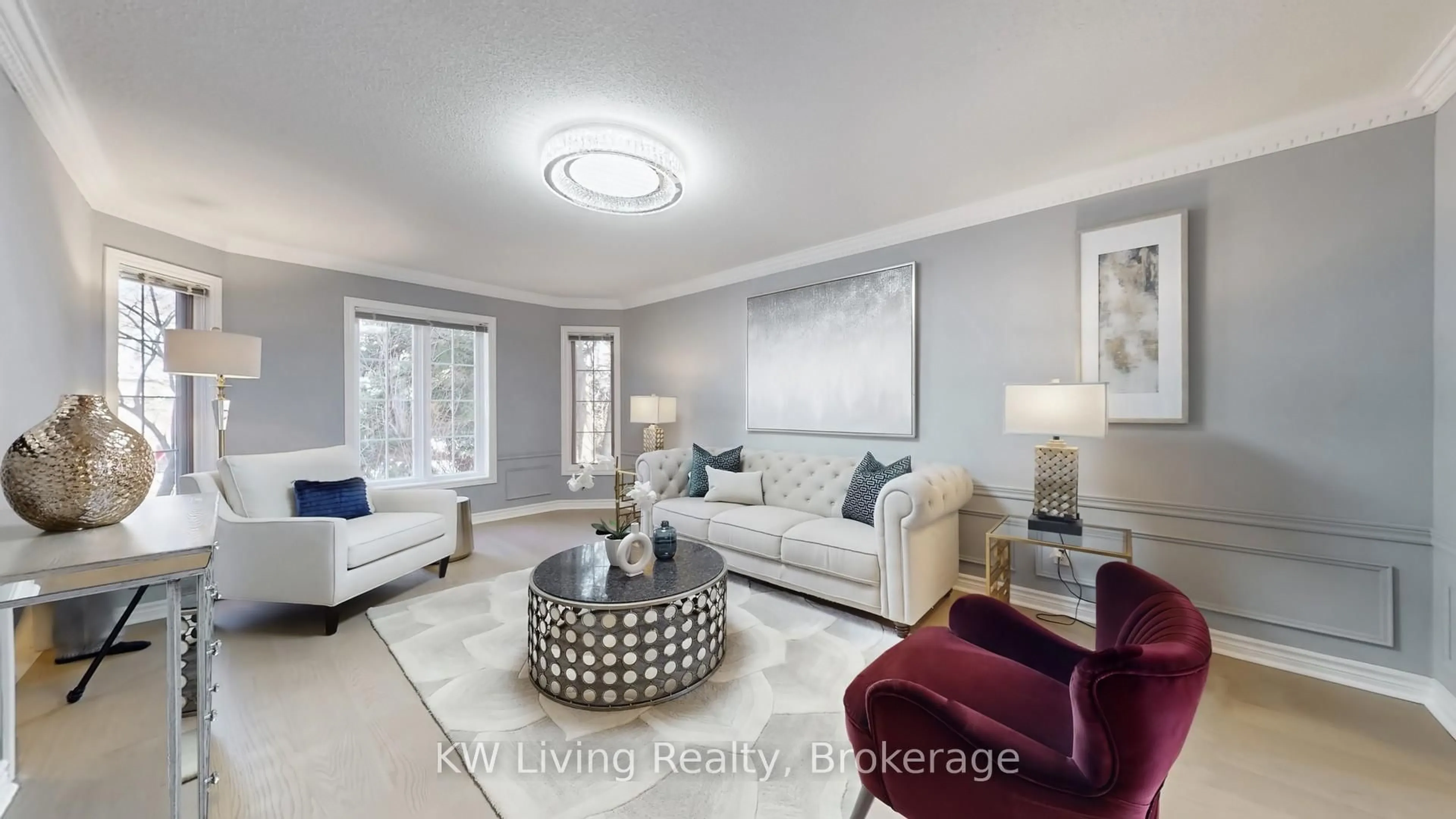 Living room with furniture, unknown for 50 Brookshill Cres, Richmond Hill Ontario L4B 3J2