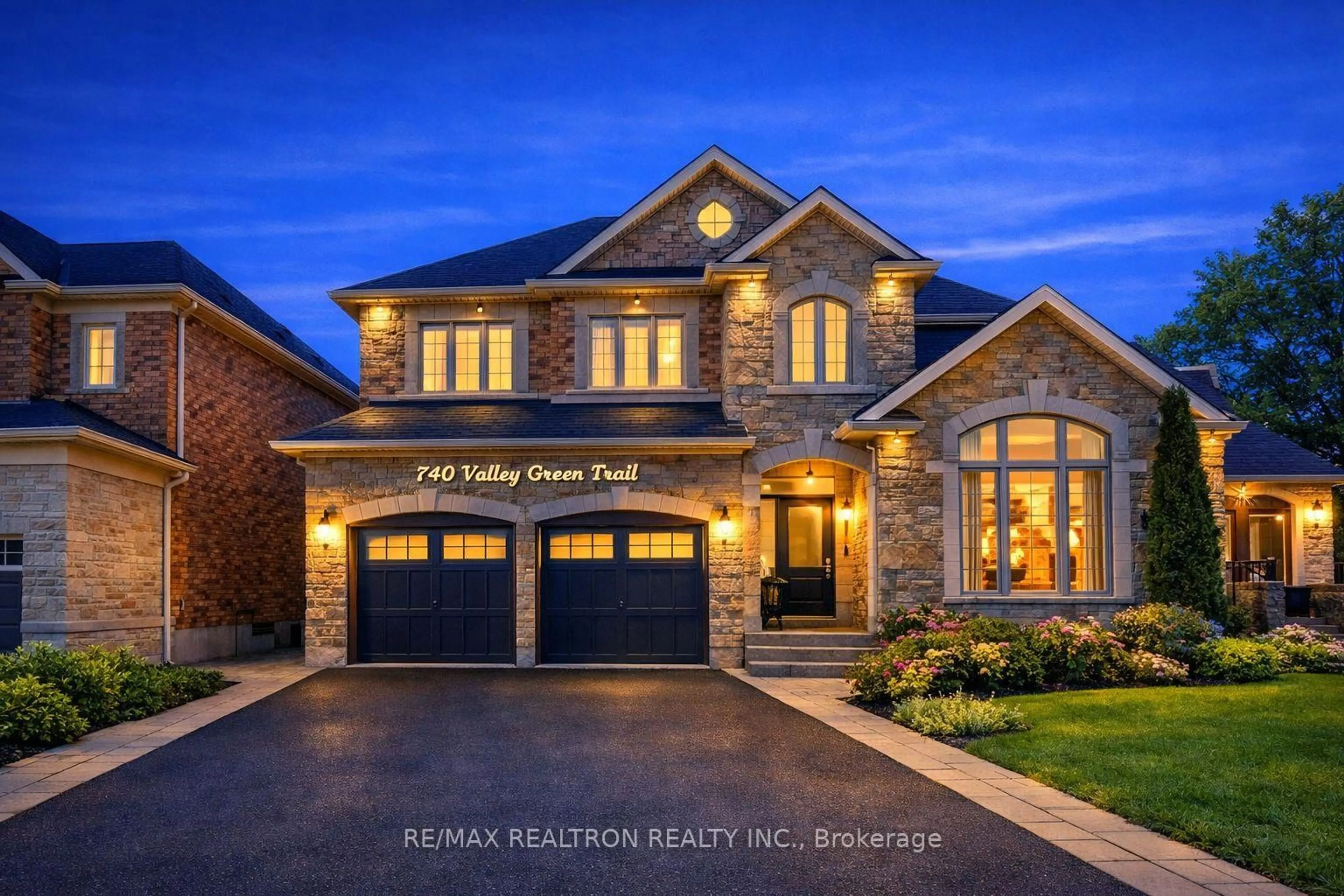 Home with brick exterior material, street for 740 Valley Green Tr, Newmarket Ontario L3X 2V7