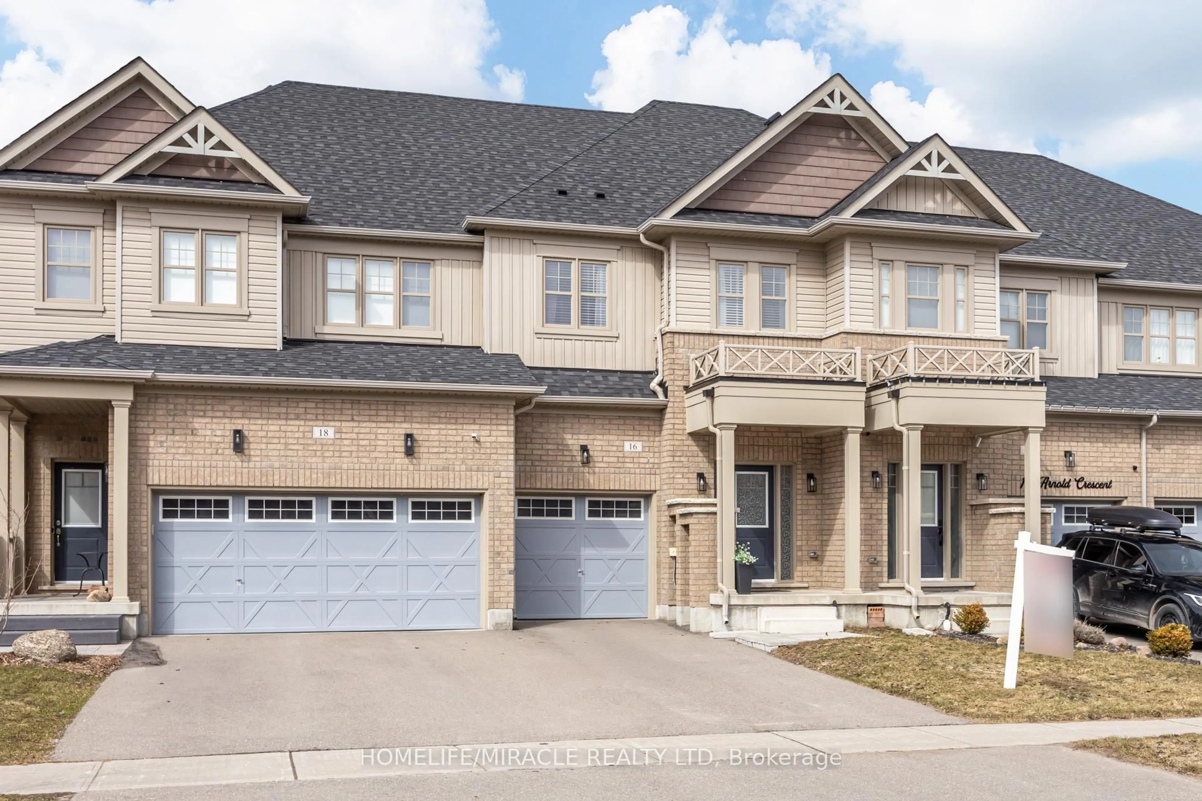 Home with brick exterior material, street for 16 Arnold Cres, New Tecumseth Ontario L6R 0T6