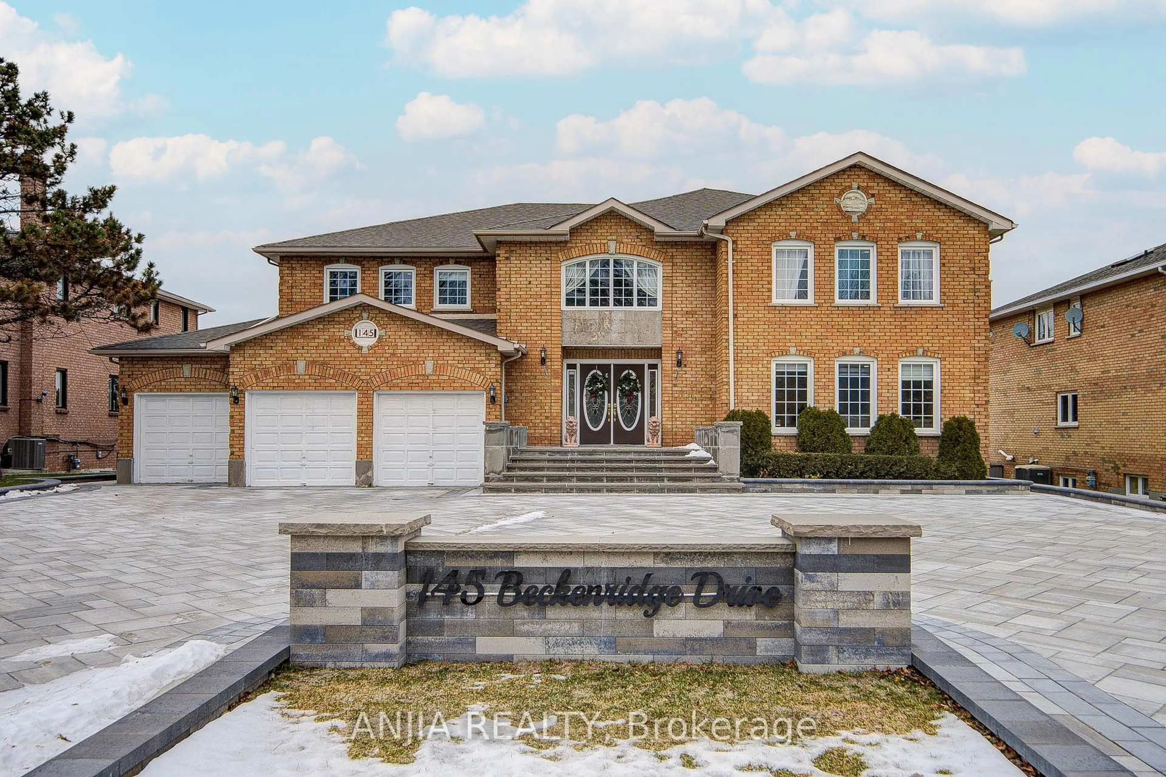 Home with brick exterior material, street for 145 Beckenridge Dr, Markham Ontario L3S 2T9
