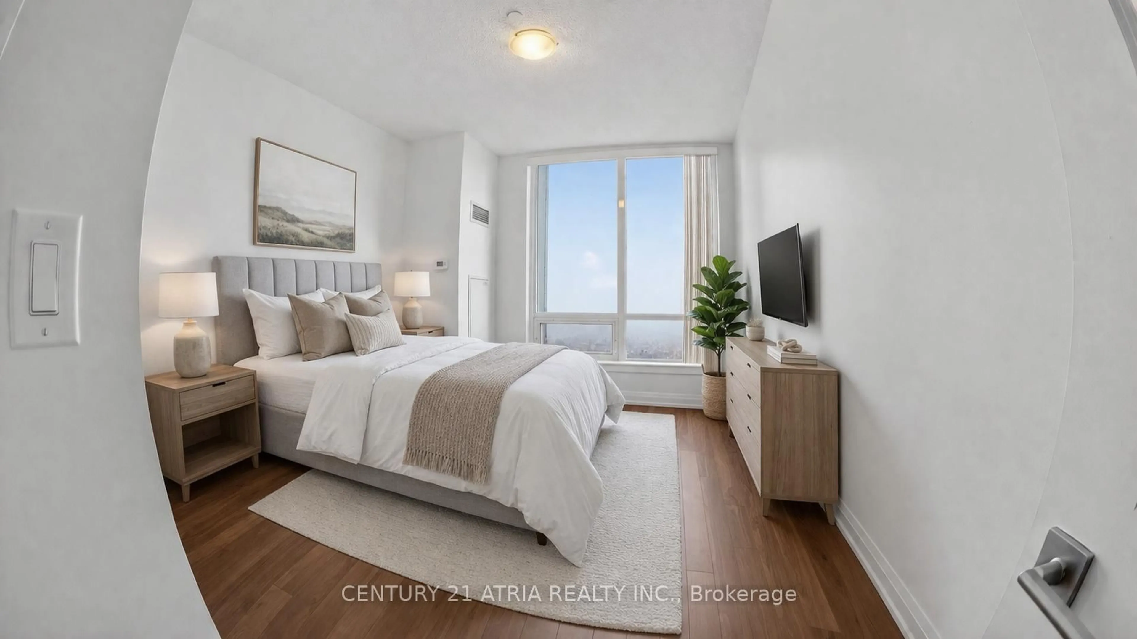 Bedroom with bed, unknown for 7165 Yonge St #PH09, Markham Ontario L3T 0C5