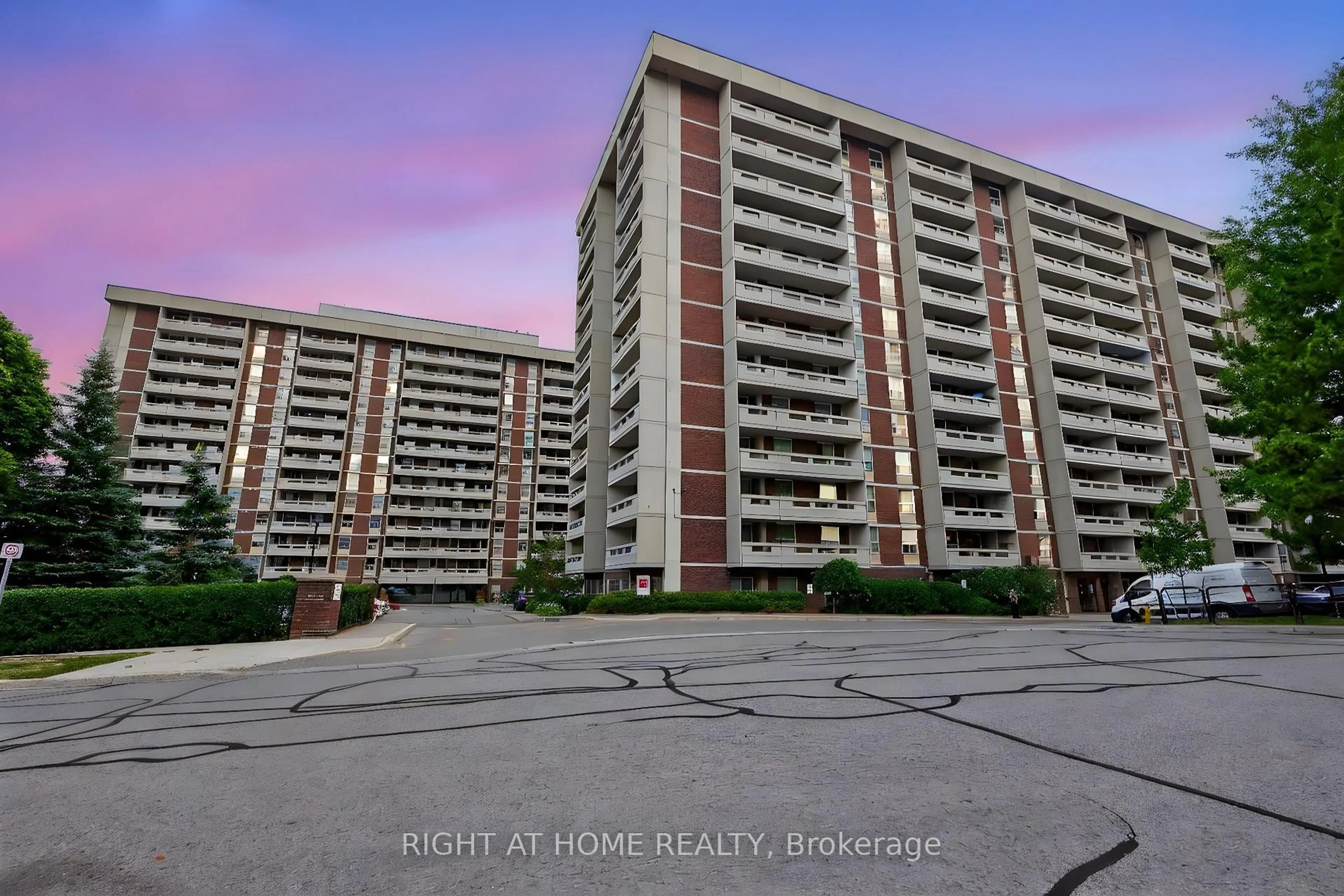 A pic from outside/outdoor area/front of a property/back of a property/a pic from drone, unknown for 60 Inverlochy Blvd #211, Markham Ontario L3T 4T7