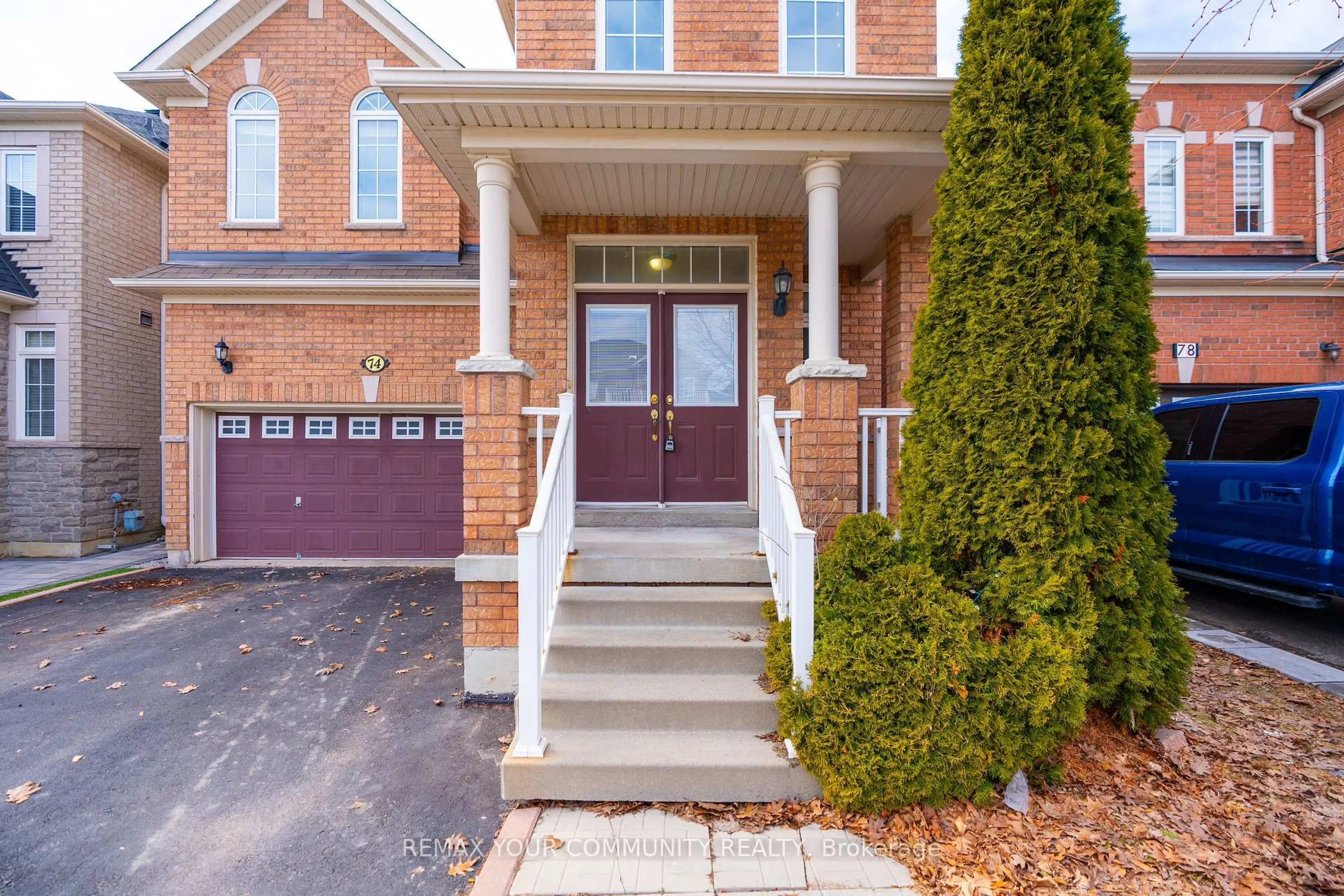 Home with brick exterior material, street for 74 Moderna Dr, Vaughan Ontario L4H 0R8