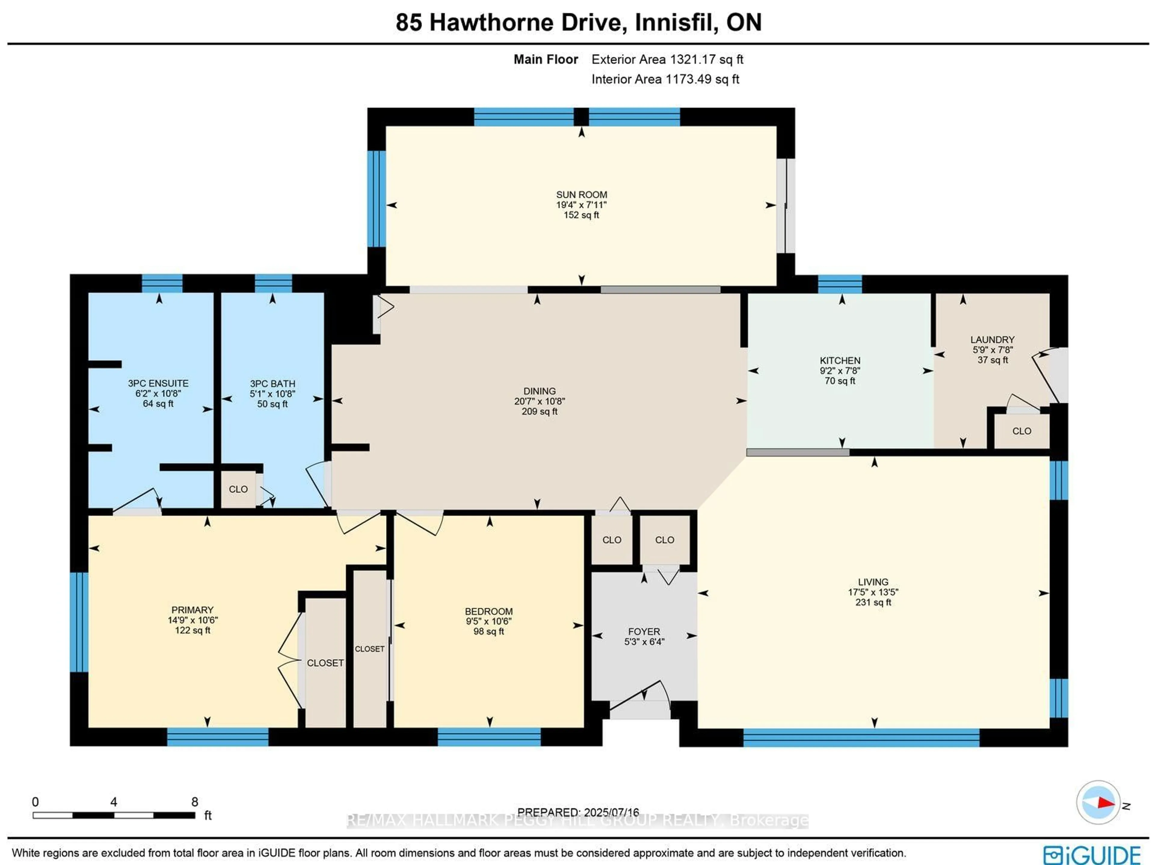 Floor plan for 85 Hawthorne Dr, Innisfil Ontario L9S 1N5
